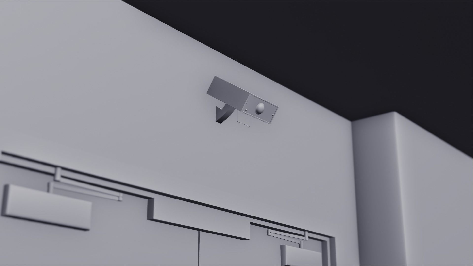 Stranger Things Hospital Hall 3D model_7