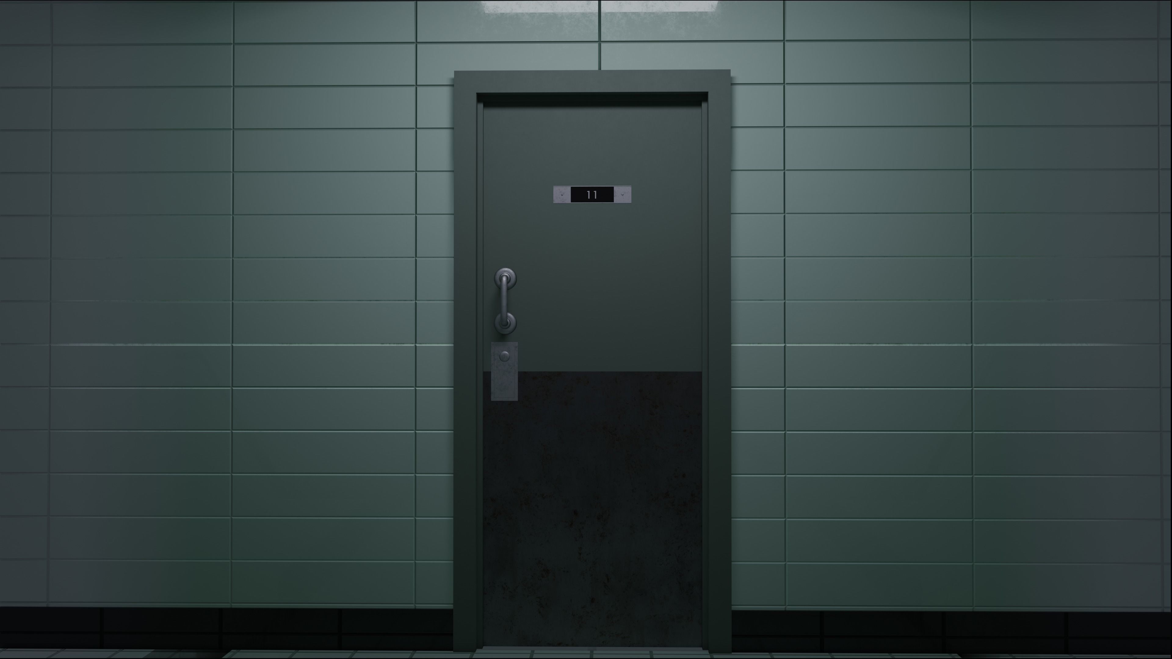 Stranger Things Hospital Hall 3D model_2