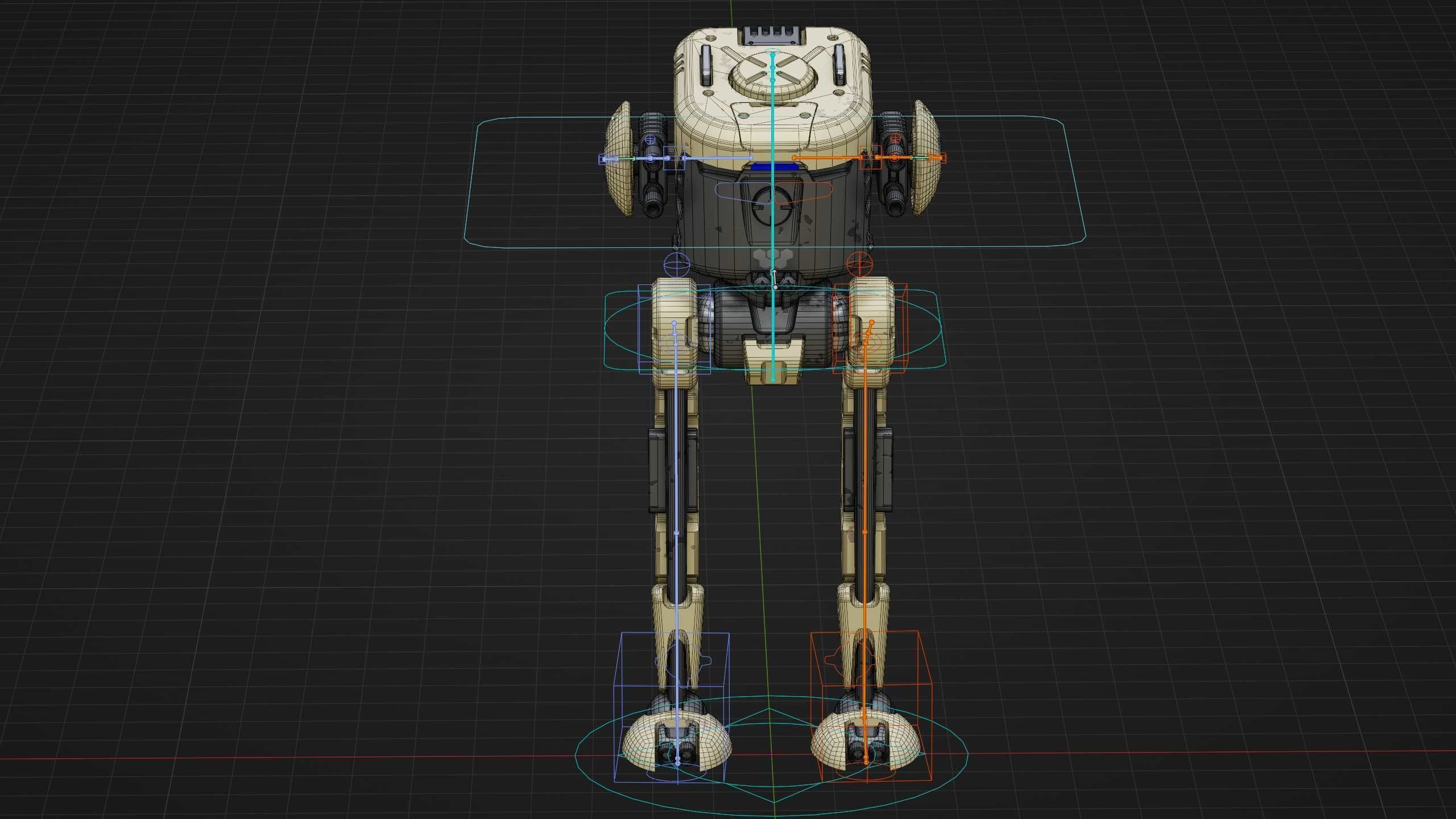 M-200 WALKER Rigged for Unreal Engine - Unity - MIXAMO  3D model_39