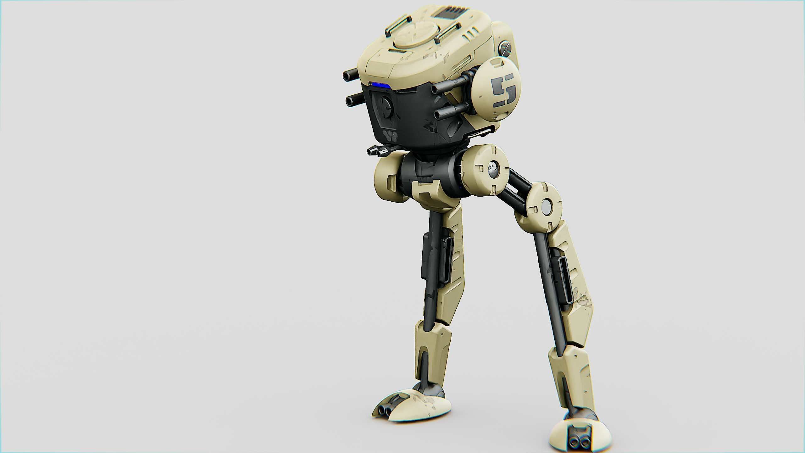 M-200 WALKER Rigged for Unreal Engine - Unity - MIXAMO  3D model_8