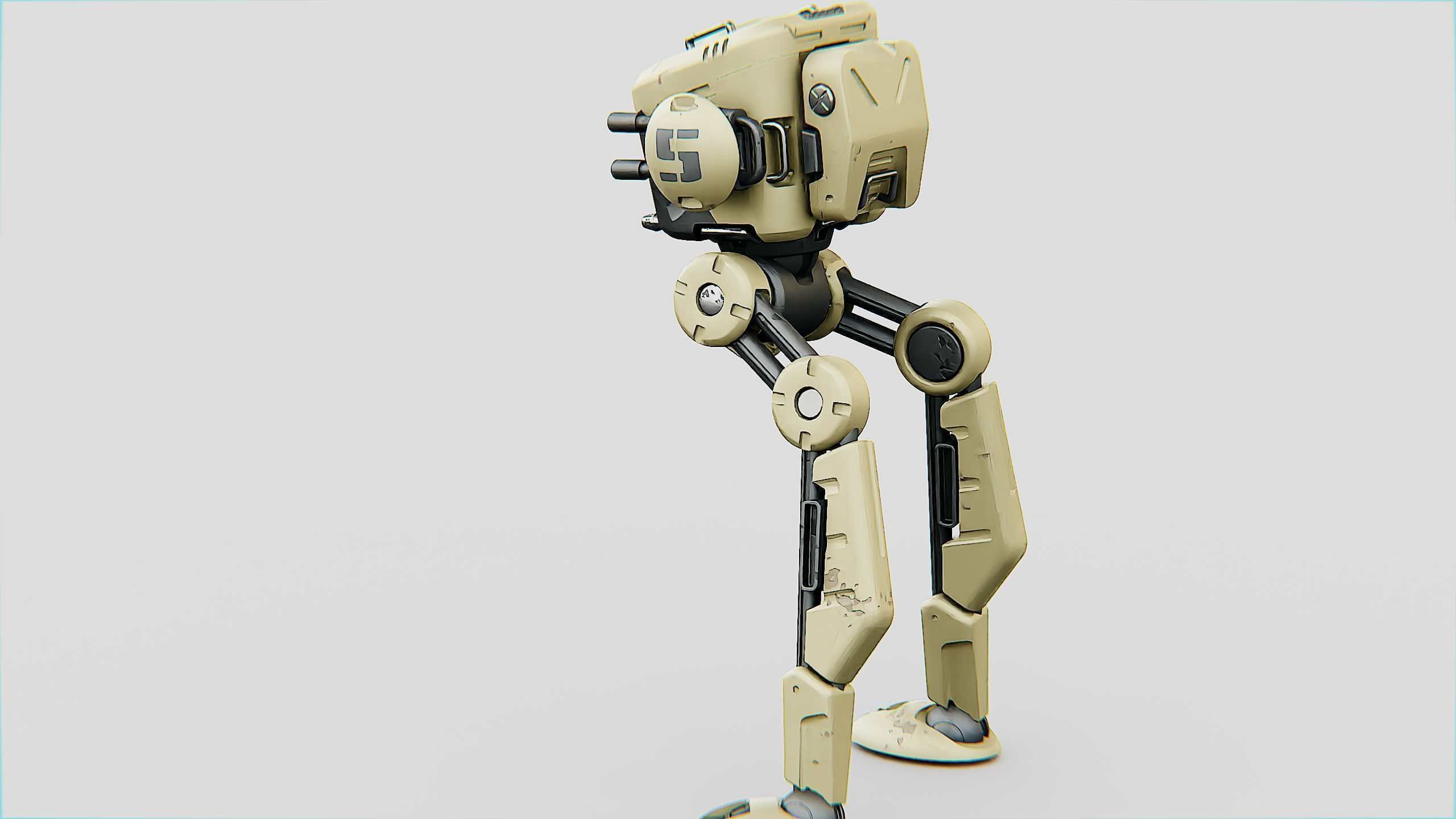 M-200 WALKER Rigged for Unreal Engine - Unity - MIXAMO  3D model_14