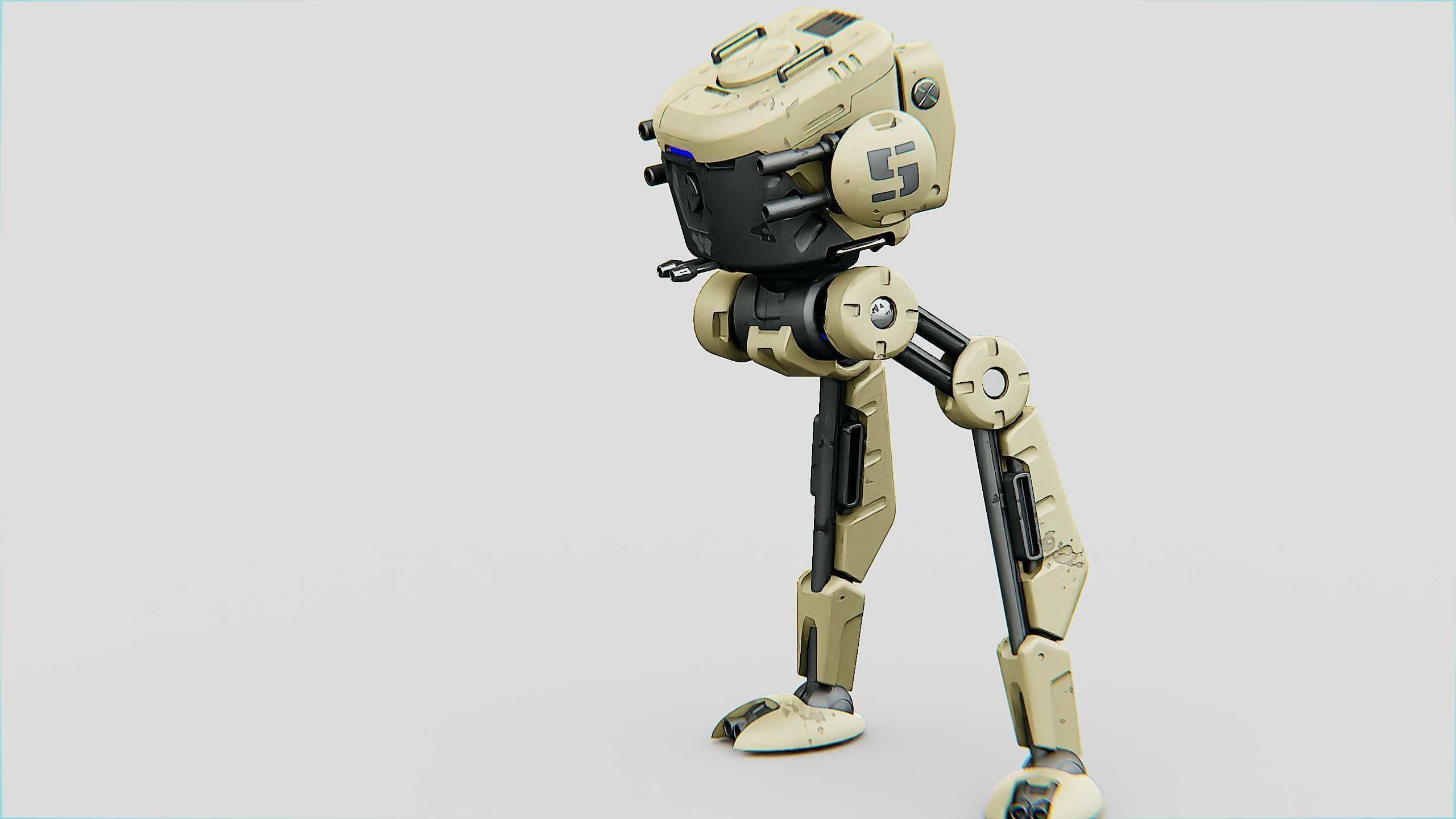 M-200 WALKER Rigged for Unreal Engine - Unity - MIXAMO  3D model_9