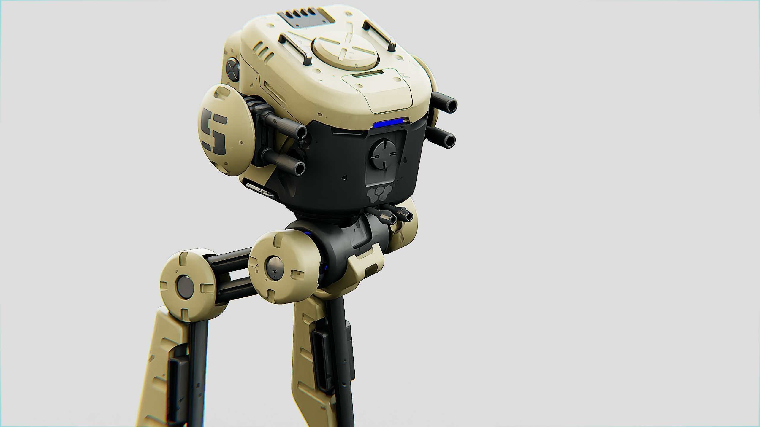 M-200 WALKER Rigged for Unreal Engine - Unity - MIXAMO  3D model_26