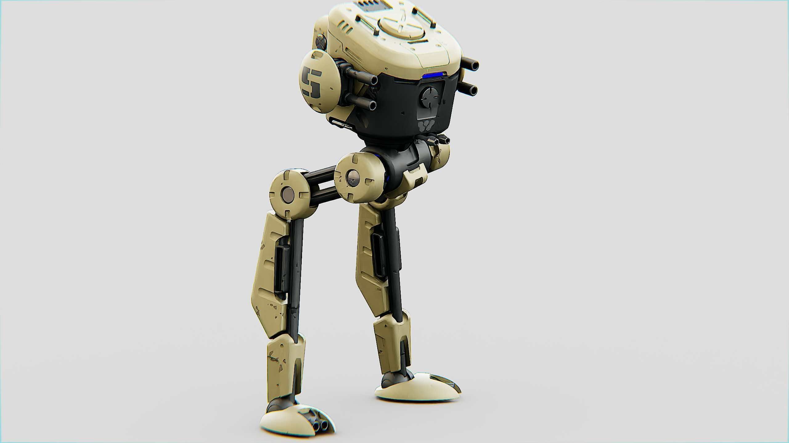 M-200 WALKER Rigged for Unreal Engine - Unity - MIXAMO  3D model_2