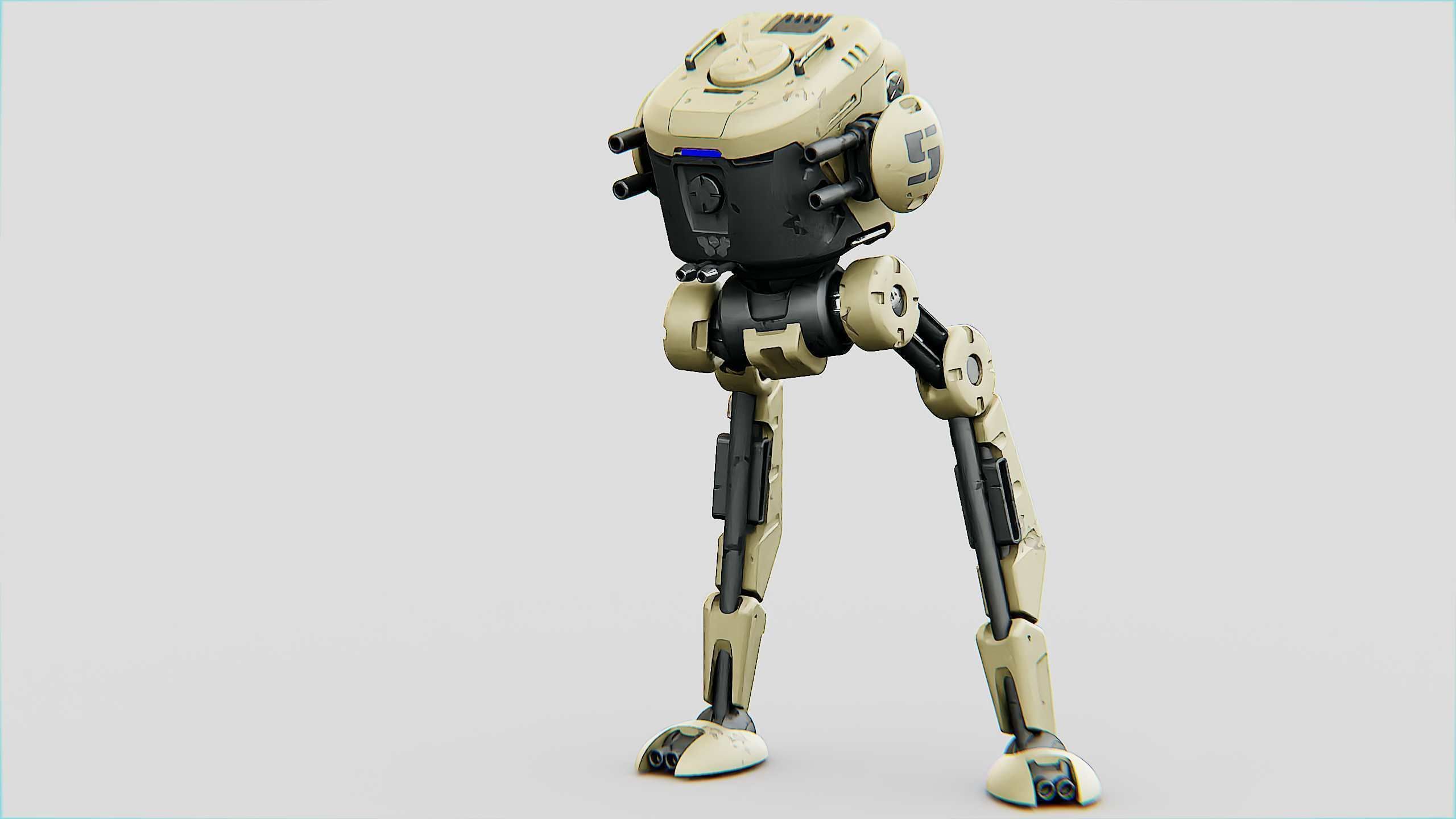 M-200 WALKER Rigged for Unreal Engine - Unity - MIXAMO  3D model_7