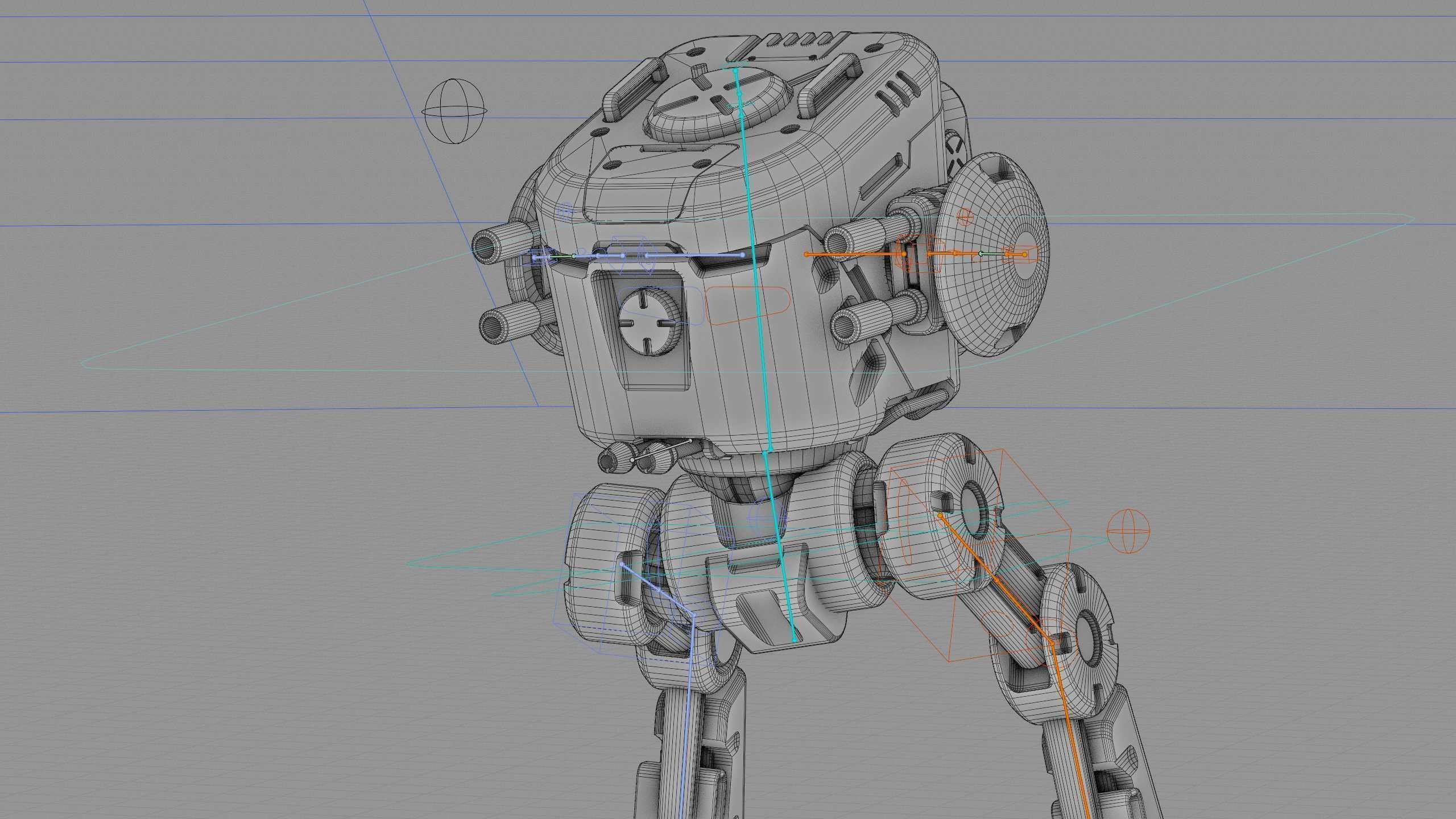 M-200 WALKER Rigged for Unreal Engine - Unity - MIXAMO  3D model_42