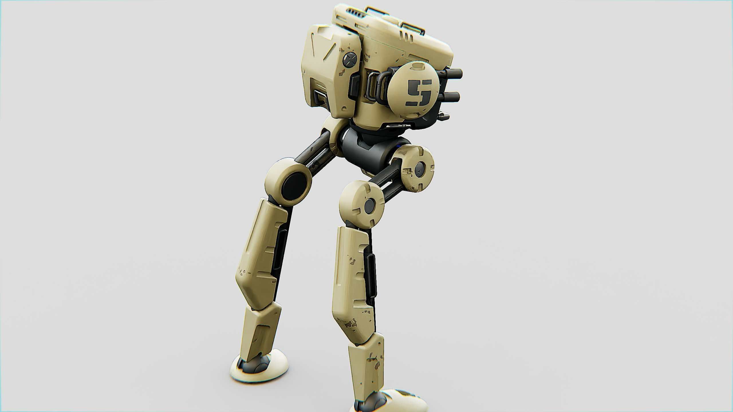 M-200 WALKER Rigged for Unreal Engine - Unity - MIXAMO  3D model_21