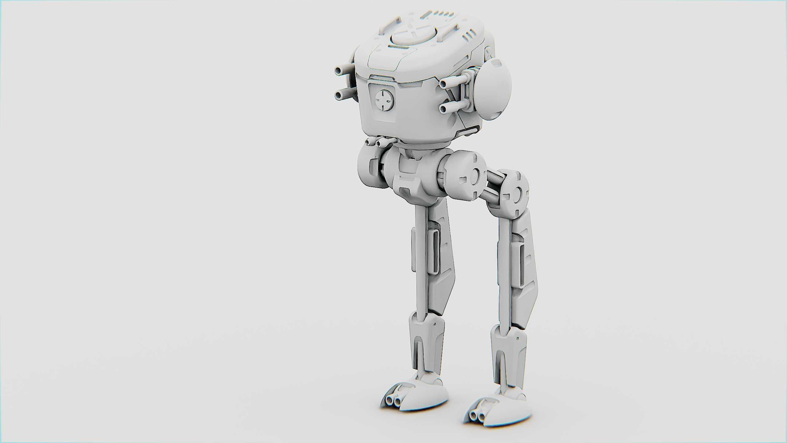 M-200 WALKER Rigged for Unreal Engine - Unity - MIXAMO  3D model_32