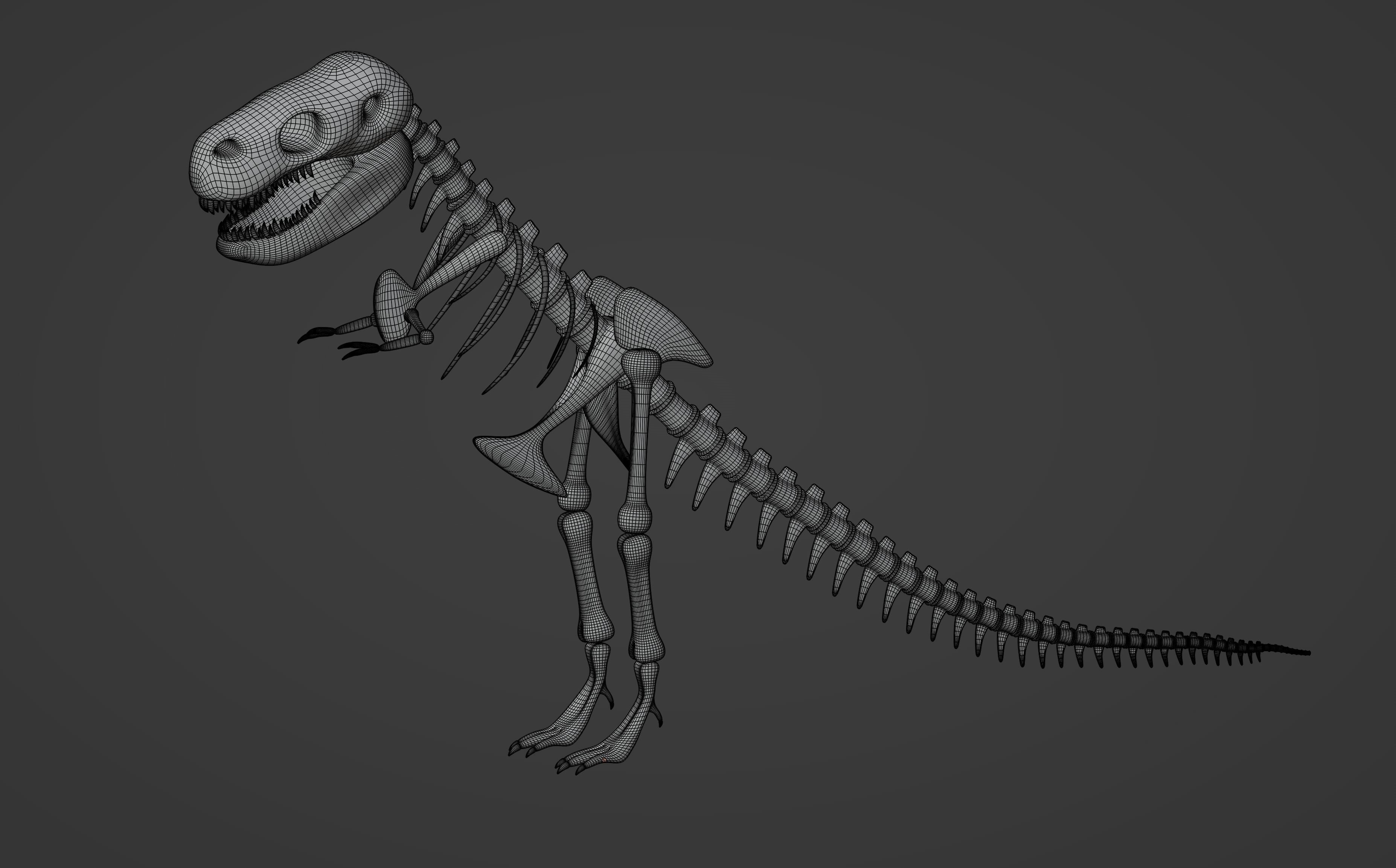 Tyrannosaurus Rex Fossil 3D model_17