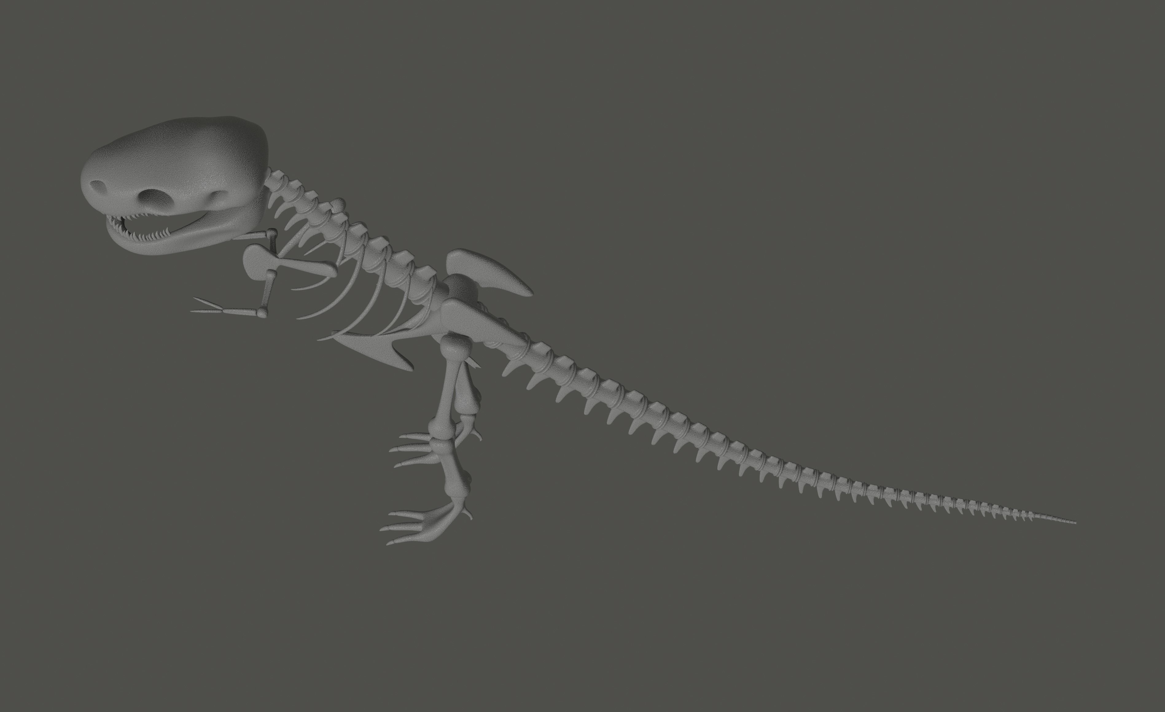 Tyrannosaurus Rex Fossil 3D model_5