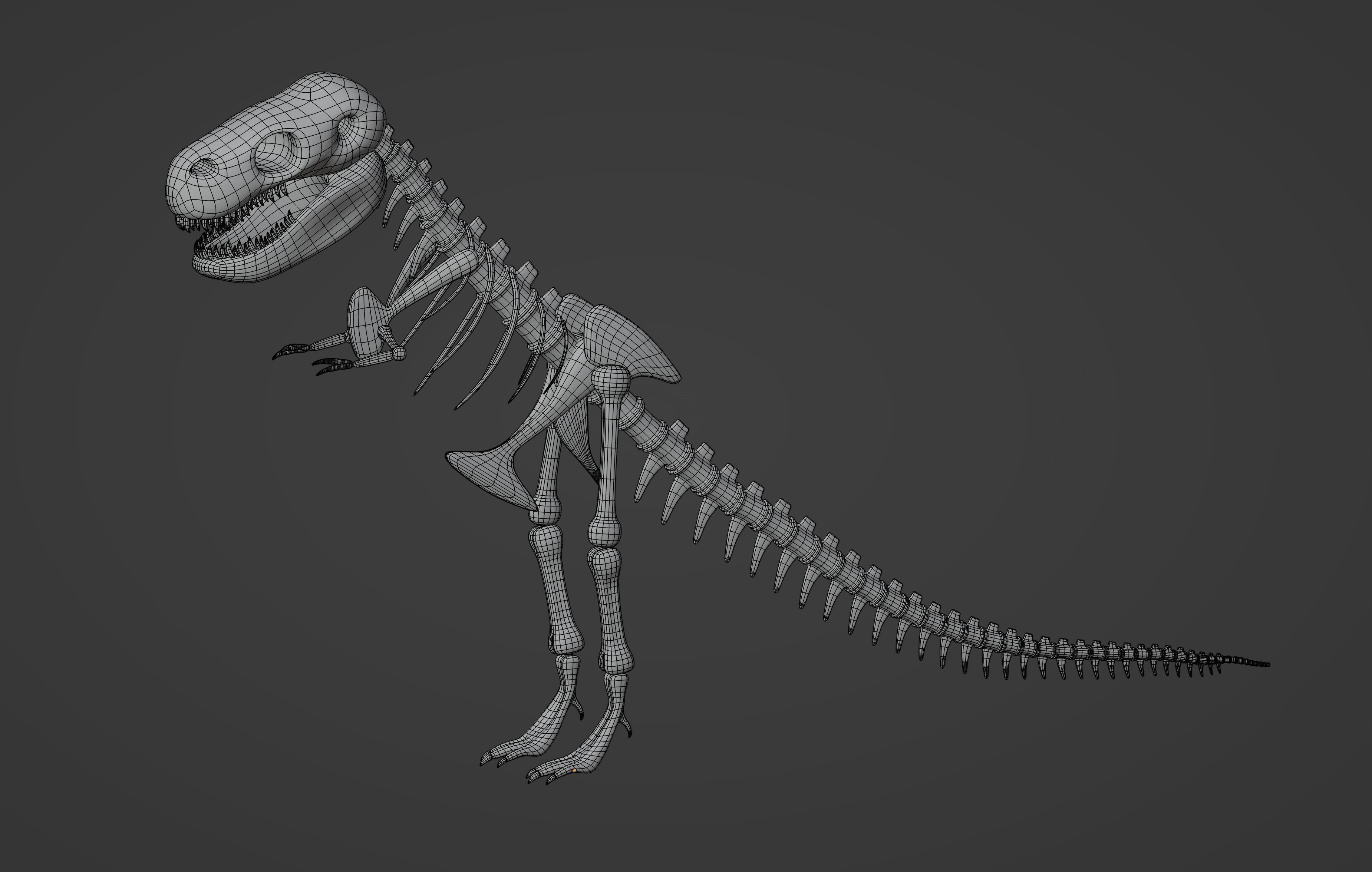 Tyrannosaurus Rex Fossil 3D model_16
