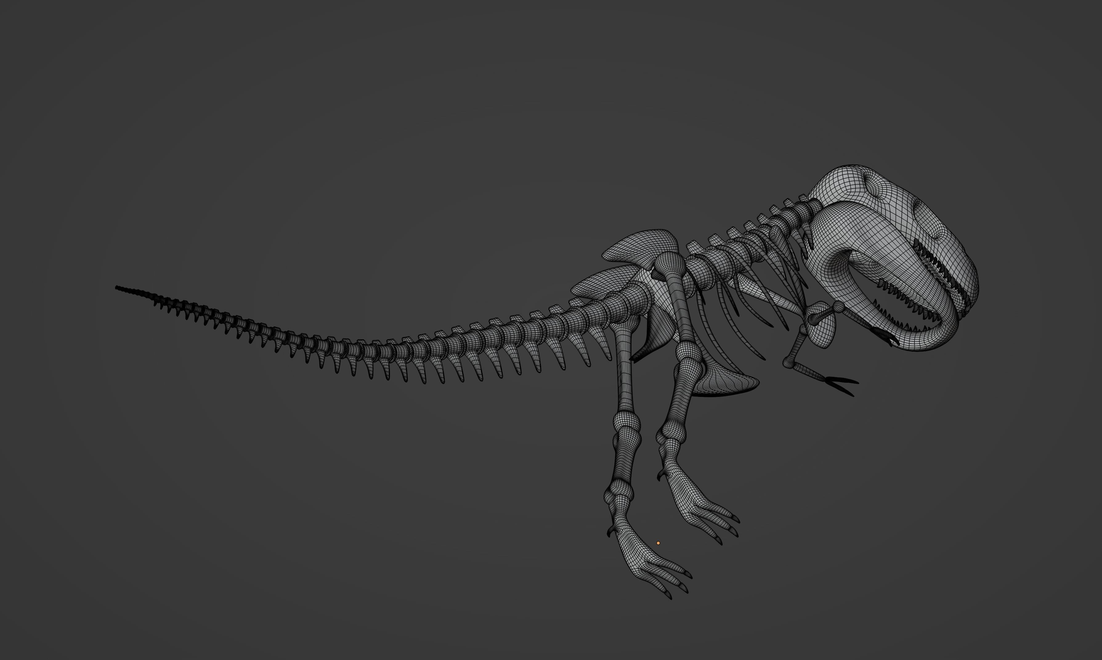 Tyrannosaurus Rex Fossil 3D model_18