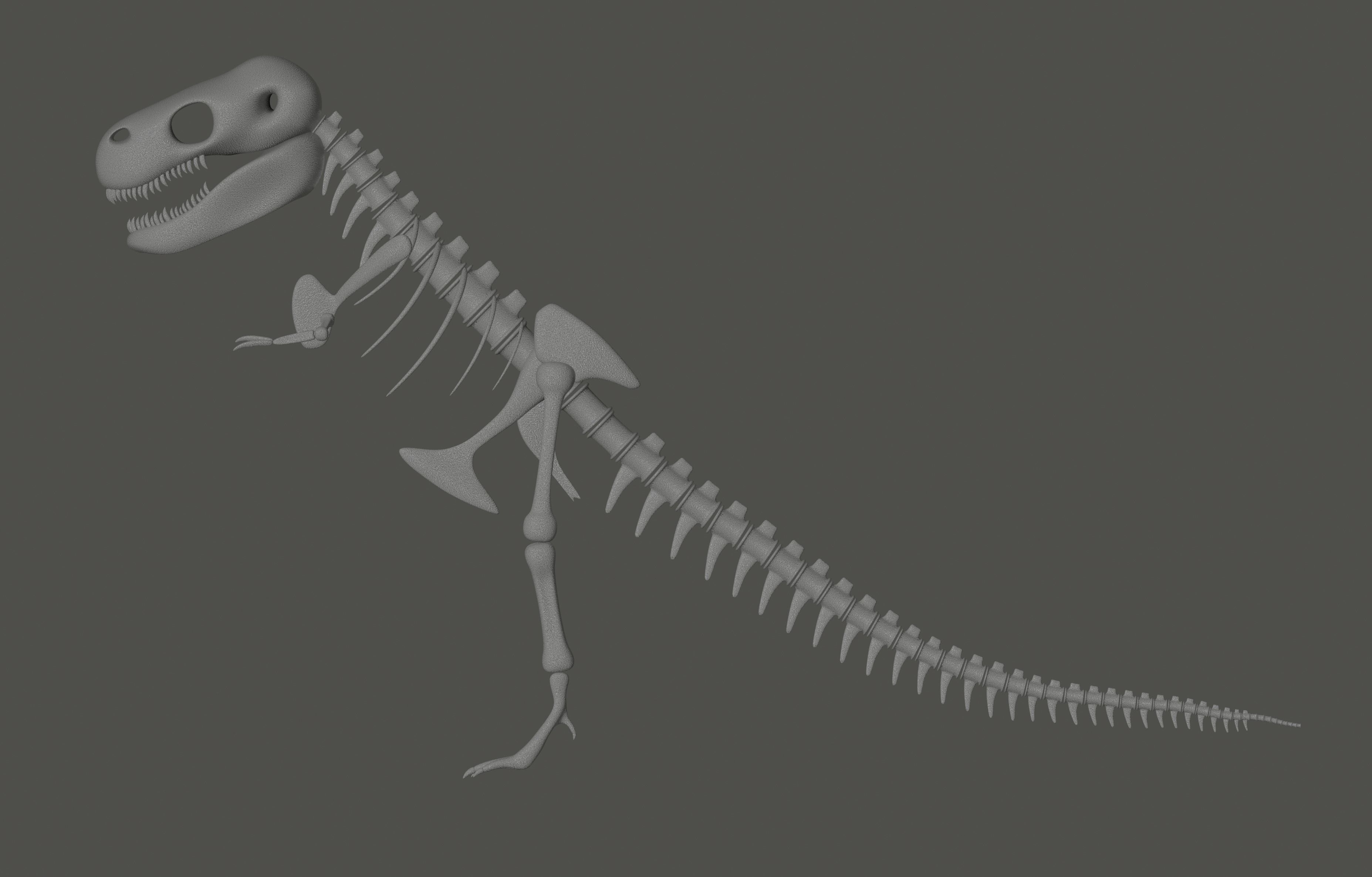 Tyrannosaurus Rex Fossil 3D model_9