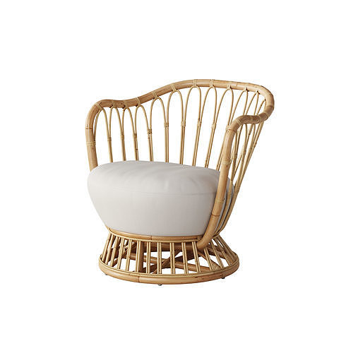 Grace lounge chair  by Gubi 3D model