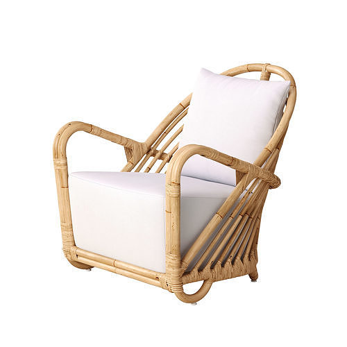 Charlottenborg armchair designed by Arne Jacobsen 3D model