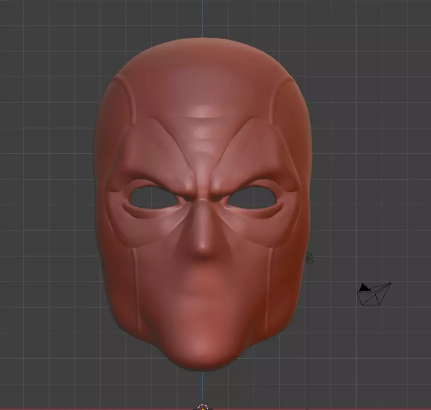 Deadpool Comic Faceshell 3D print model_0