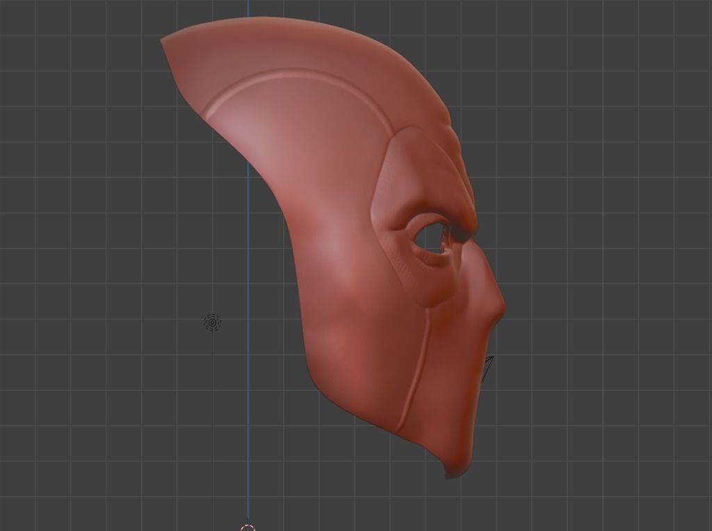 Deadpool Comic Faceshell 3D print model_1