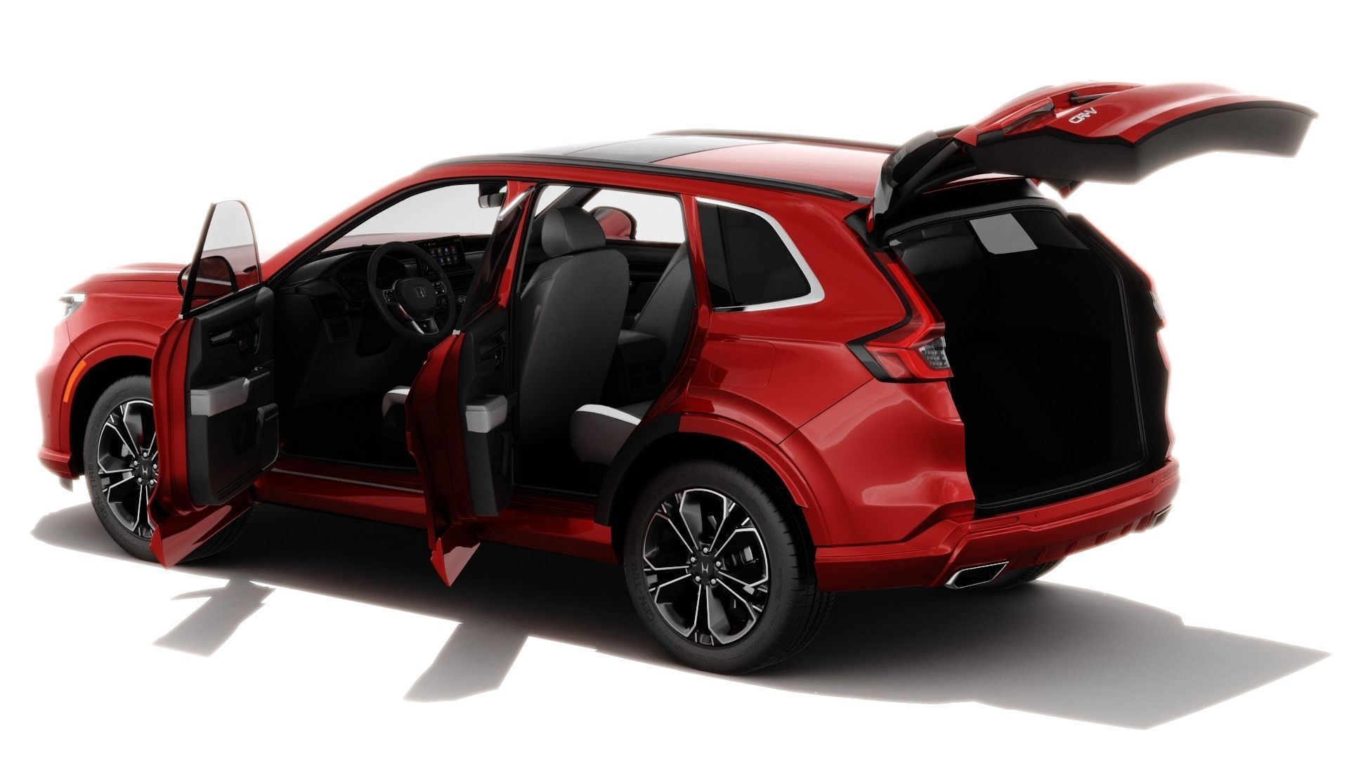 Honda CR-V 2023 with interior 3D model_12