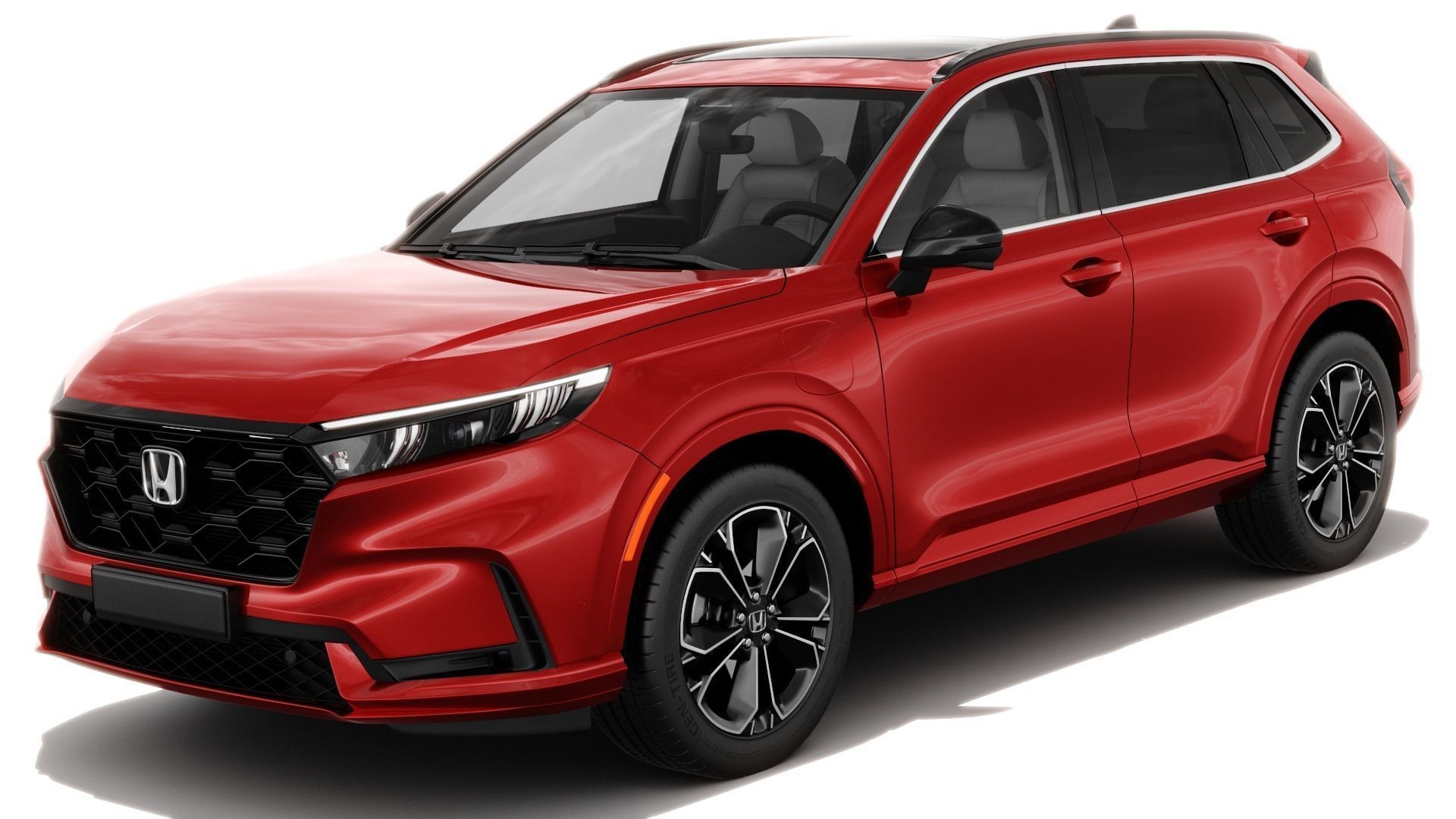 Honda CR-V 2023 with interior 3D model_1