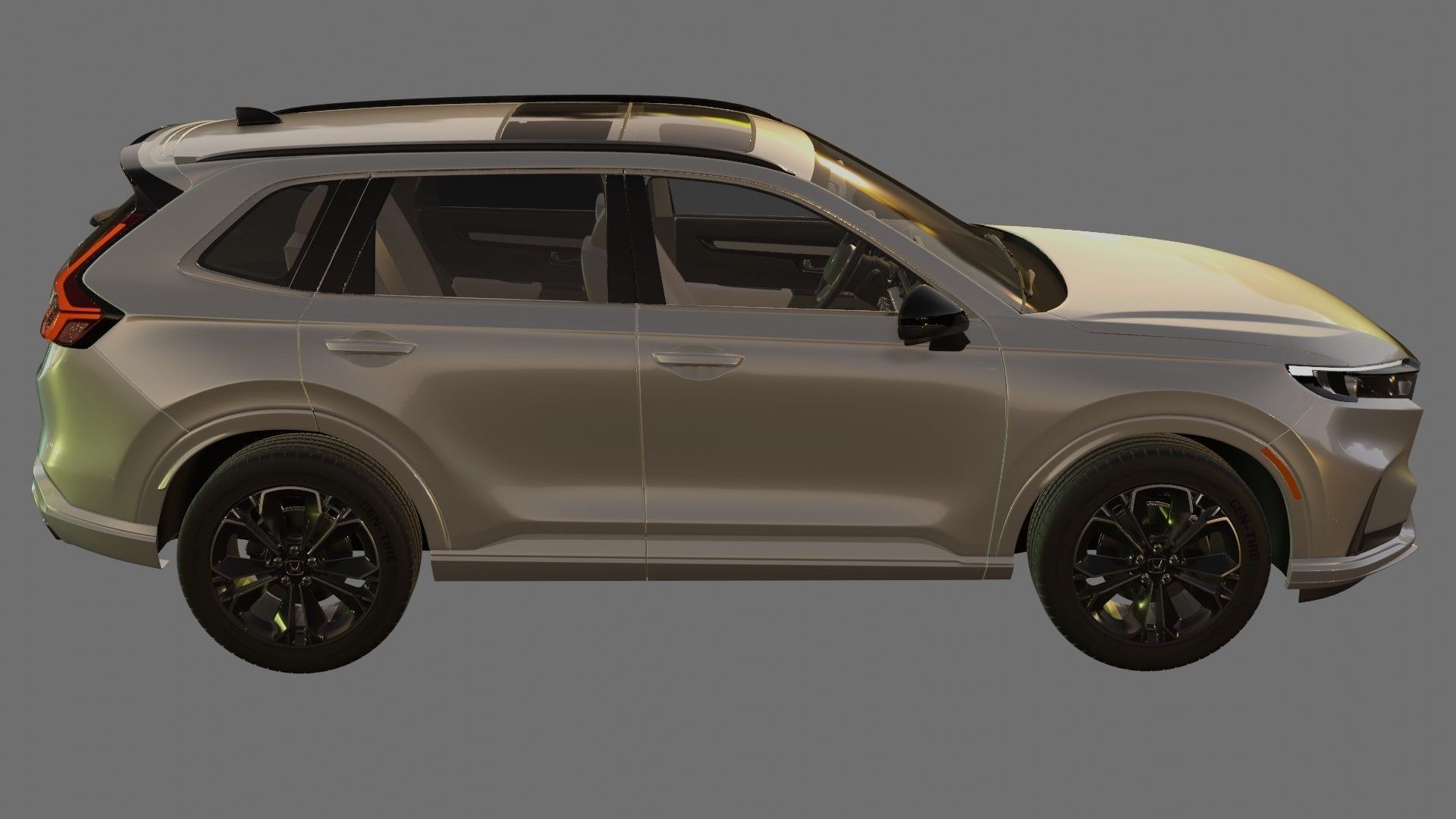 Honda CR-V 2023 with interior 3D model_20