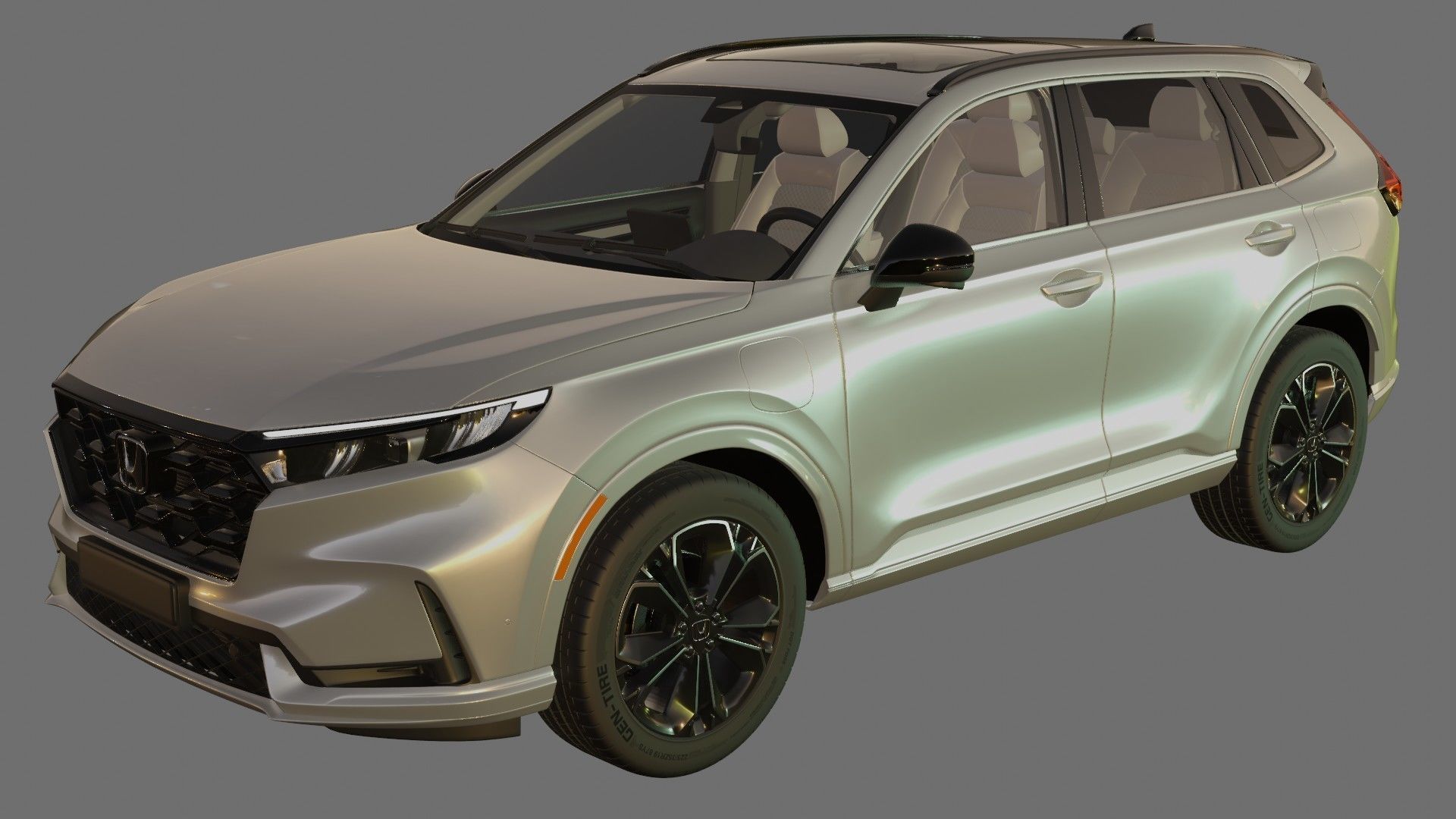 Honda CR-V 2023 with interior 3D model_18