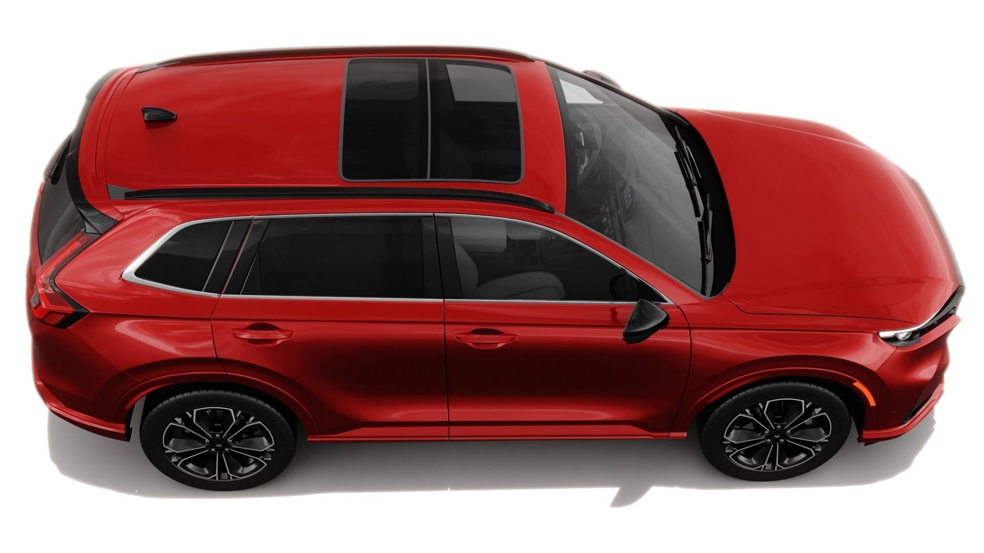 Honda CR-V 2023 with interior 3D model_7