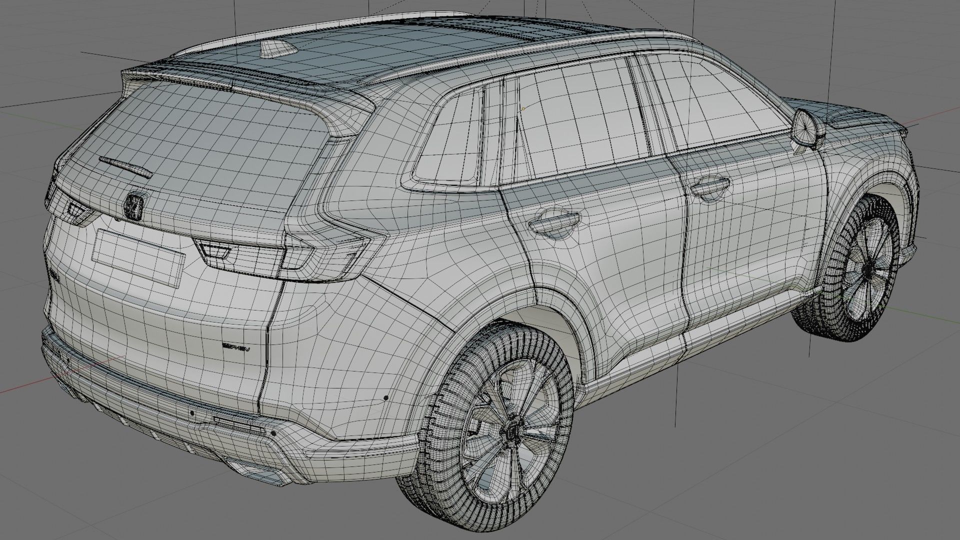 Honda CR-V 2023 with interior 3D model_26