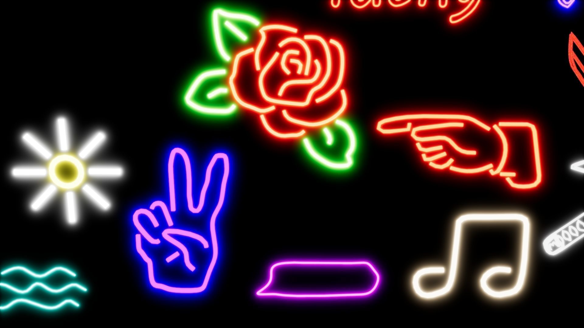 Neon Sign Pack 3D model_3