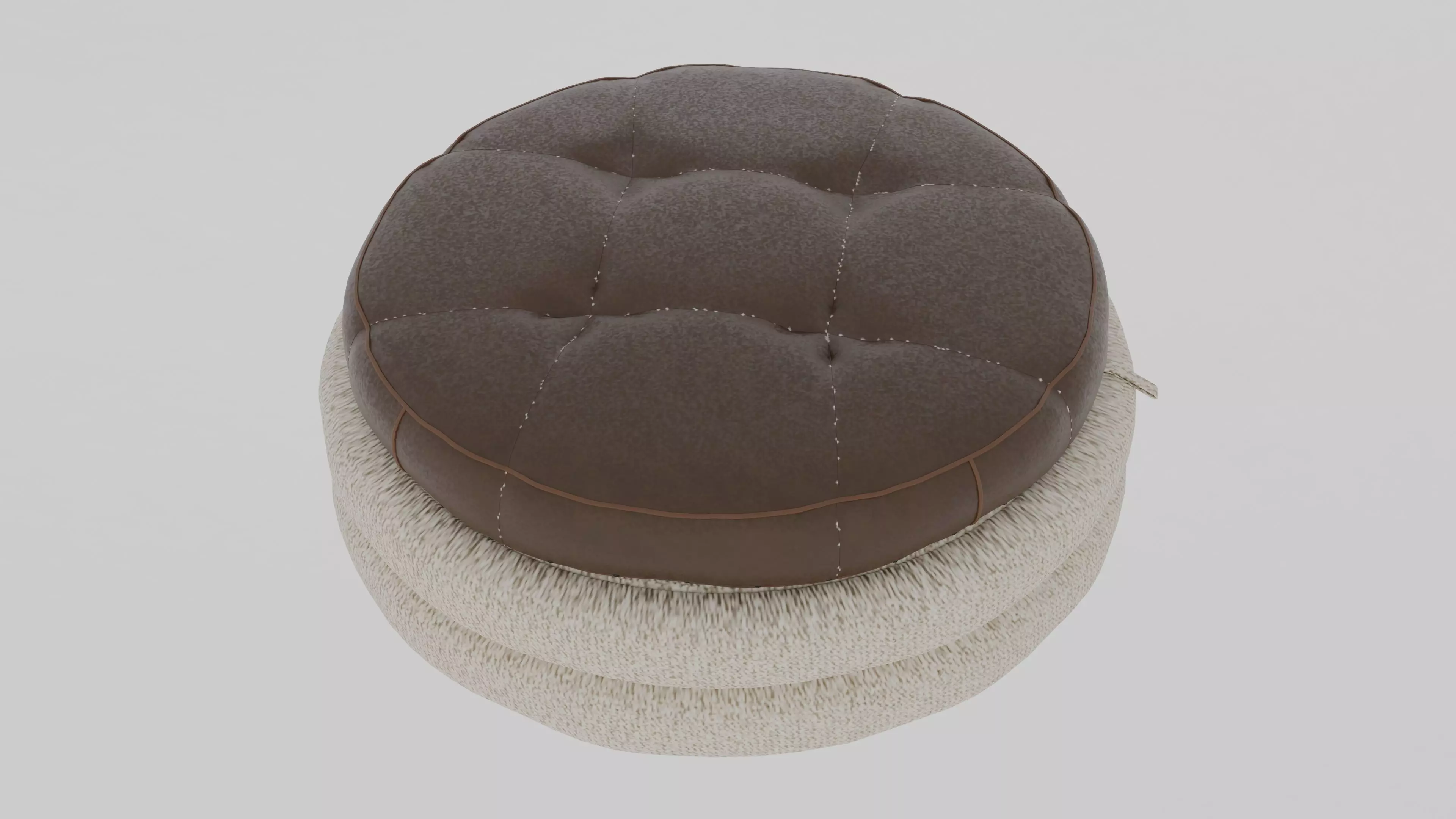Oreo Cookie Ottoman 3D model_0