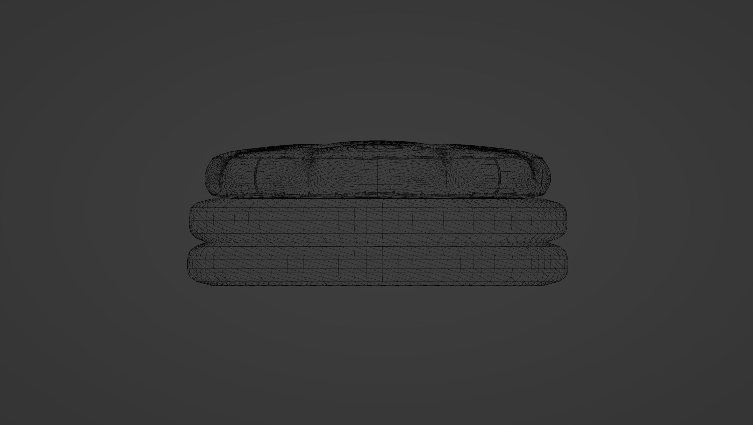 Oreo Cookie Ottoman 3D model_7