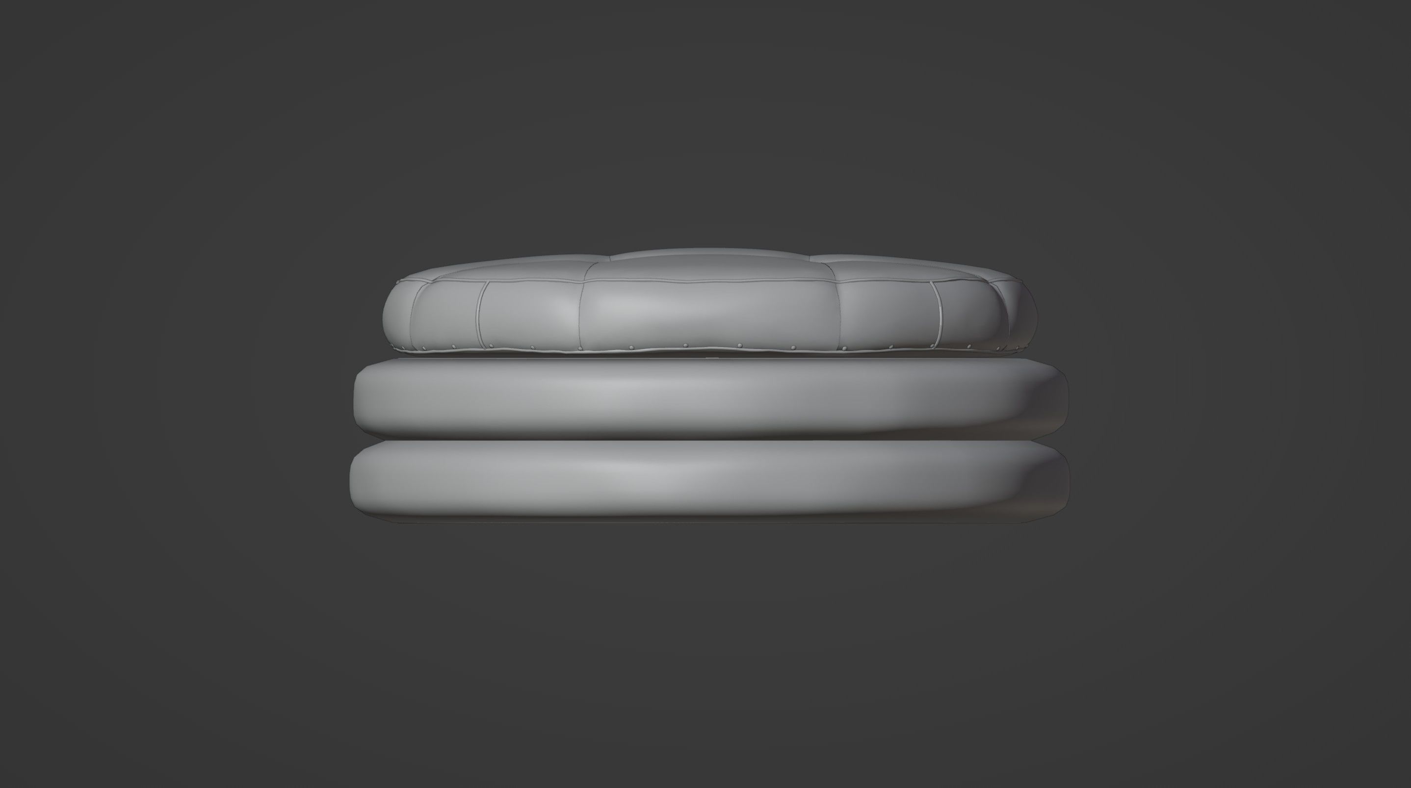 Oreo Cookie Ottoman 3D model_5