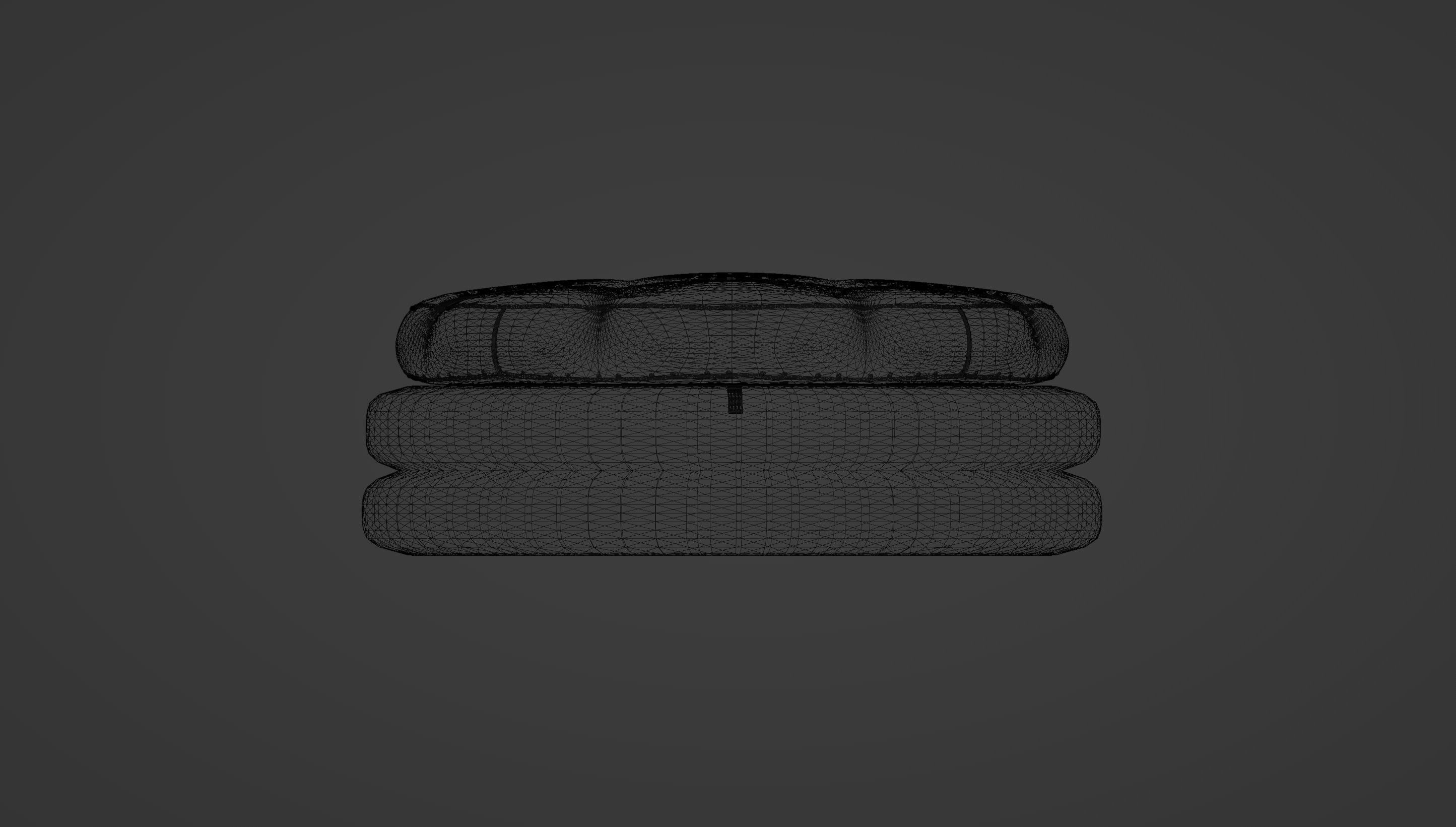 Oreo Cookie Ottoman 3D model_6