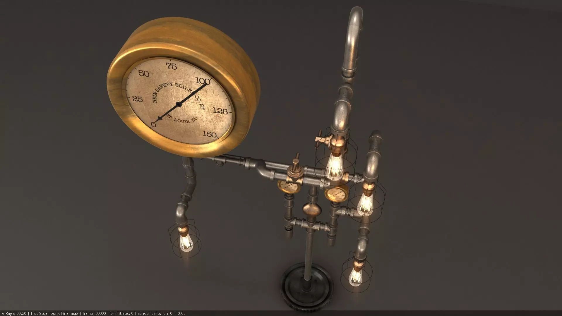 Steampunk 3D model_0