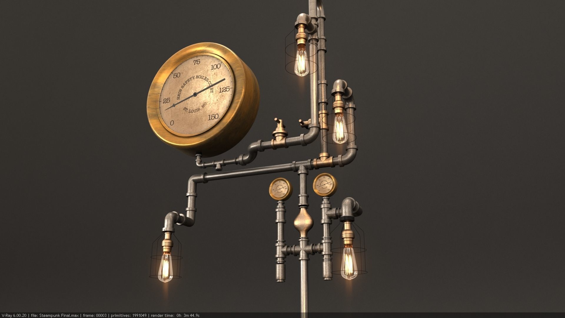 Steampunk 3D model_4