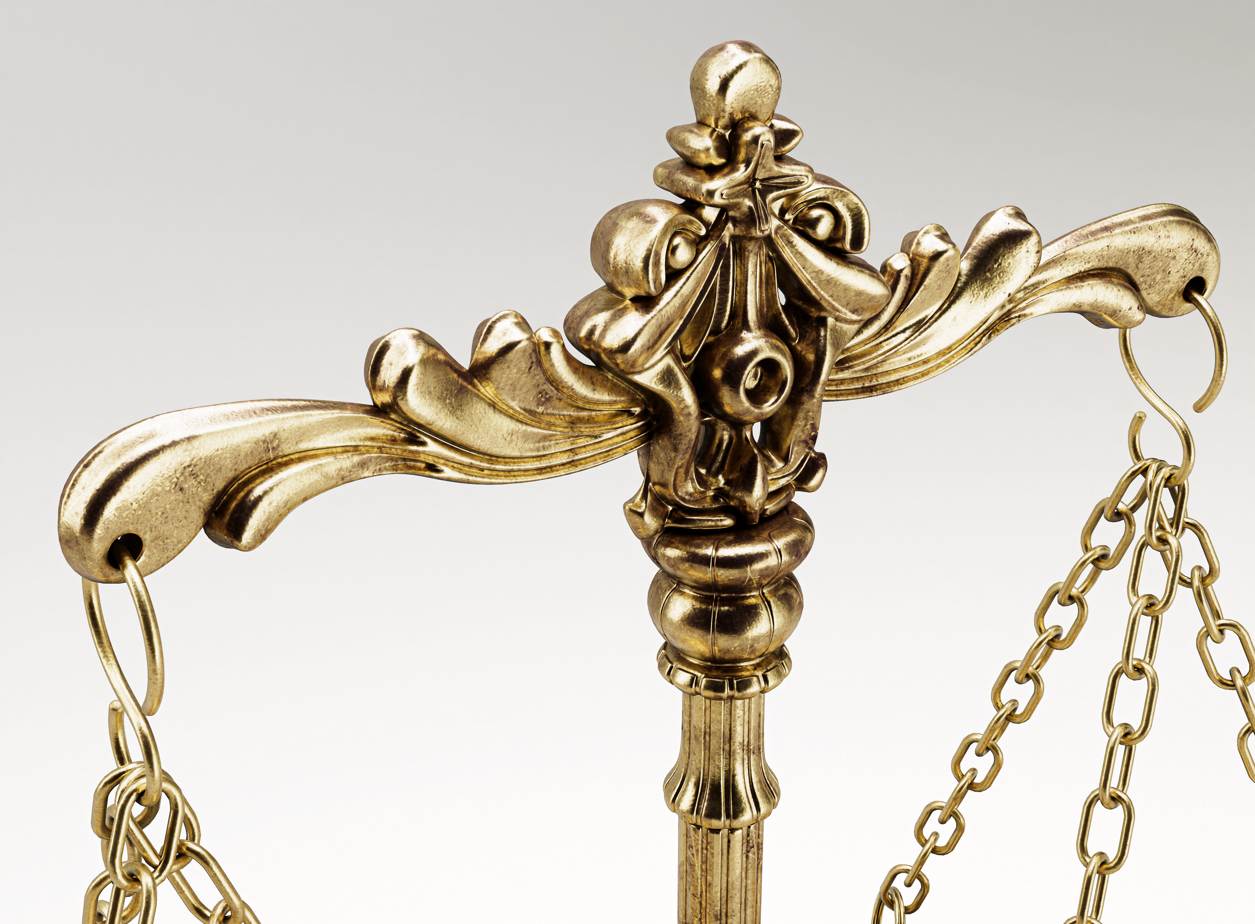Ornate Justice Scale 3D model_5
