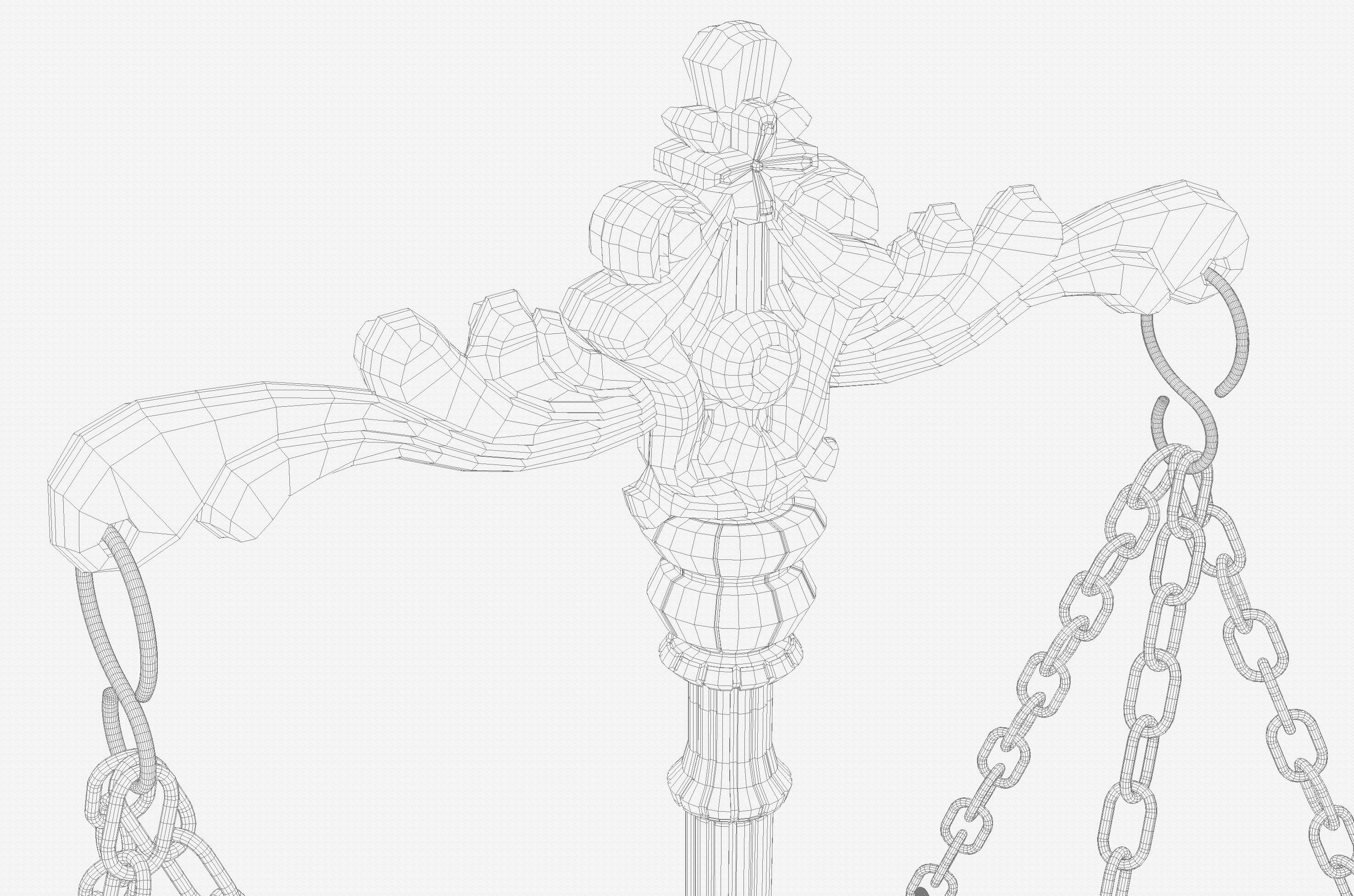 Ornate Justice Scale 3D model_11