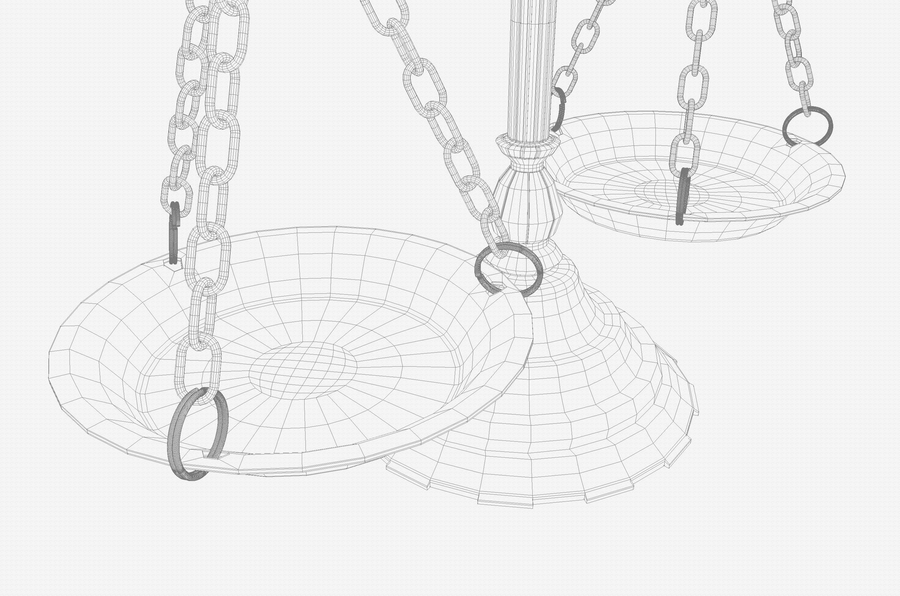 Ornate Justice Scale 3D model_13