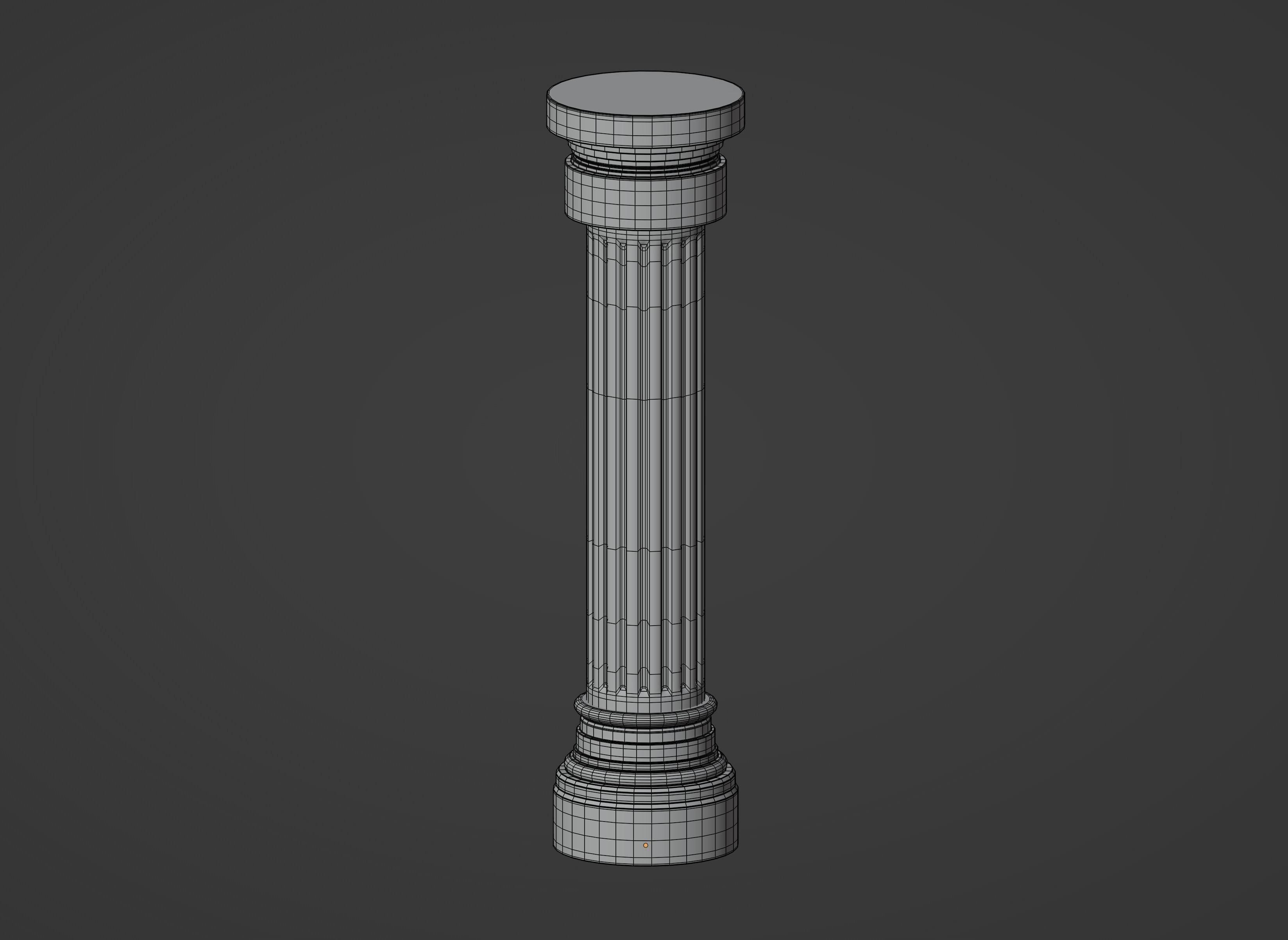 Roman Column 3D model_10