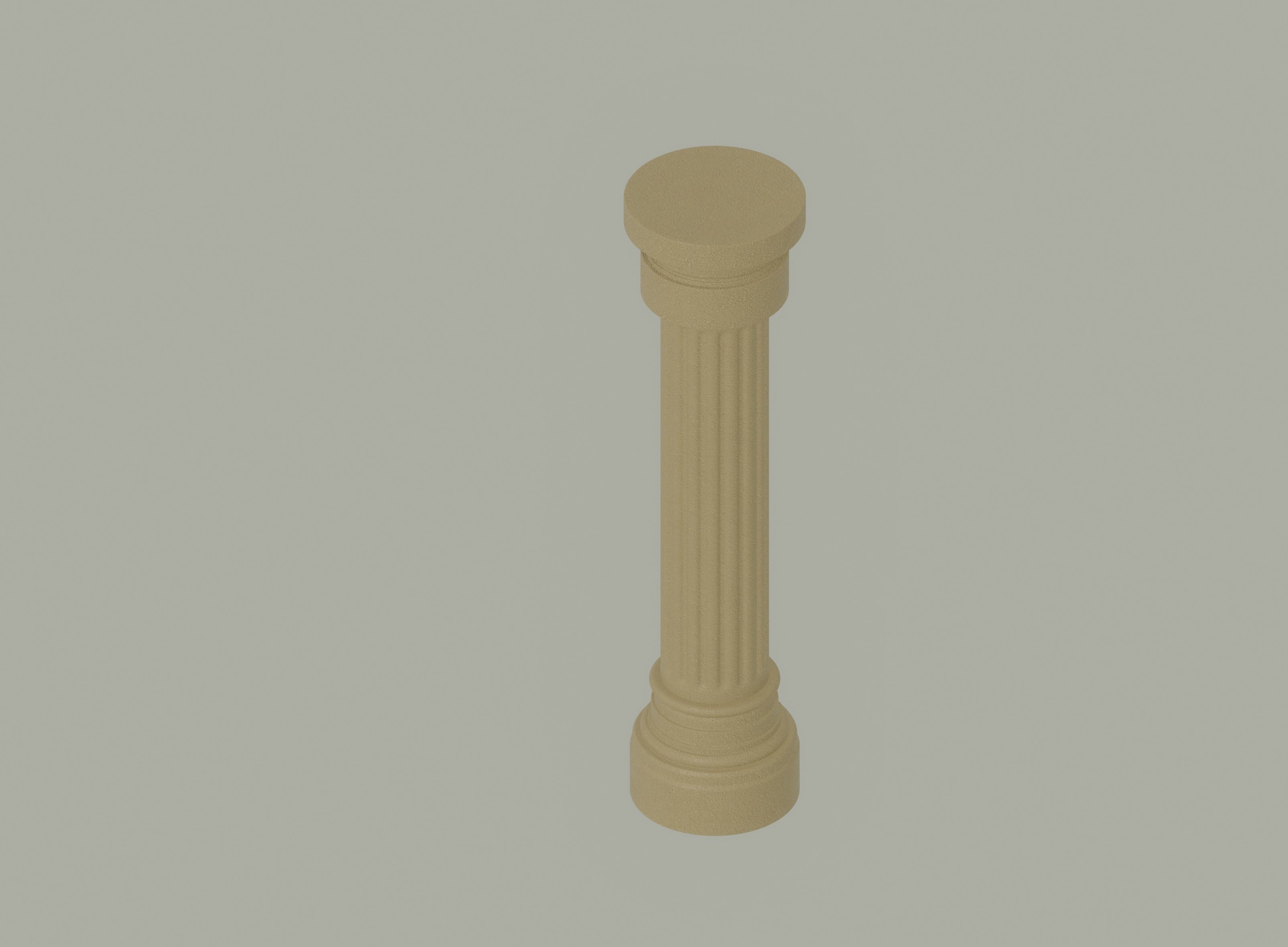 Roman Column 3D model_4