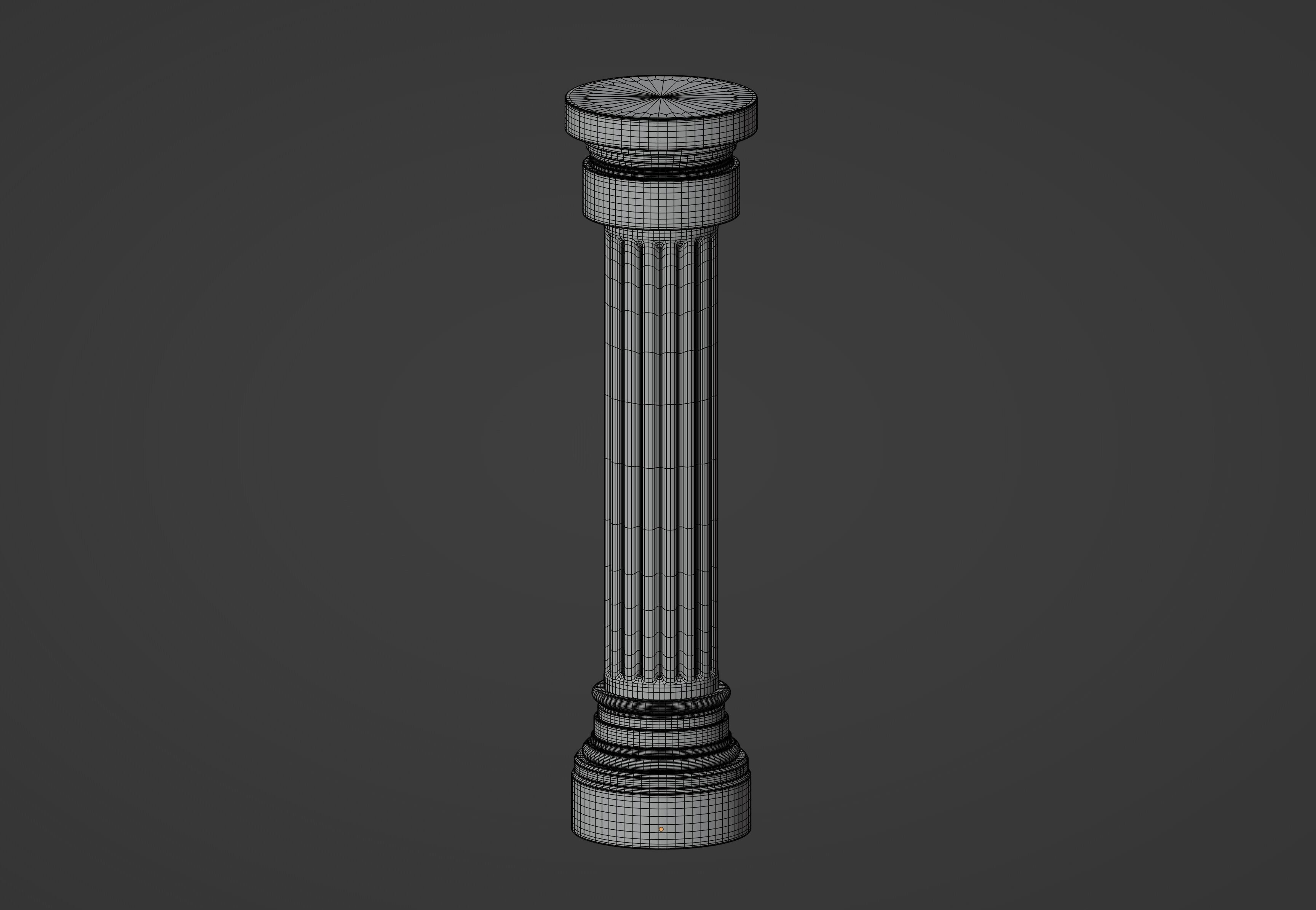 Roman Column 3D model_11