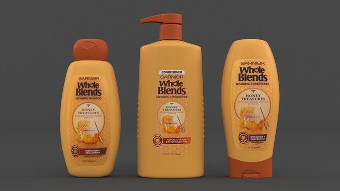 Garnier Shampoo and Conditioner 3D model