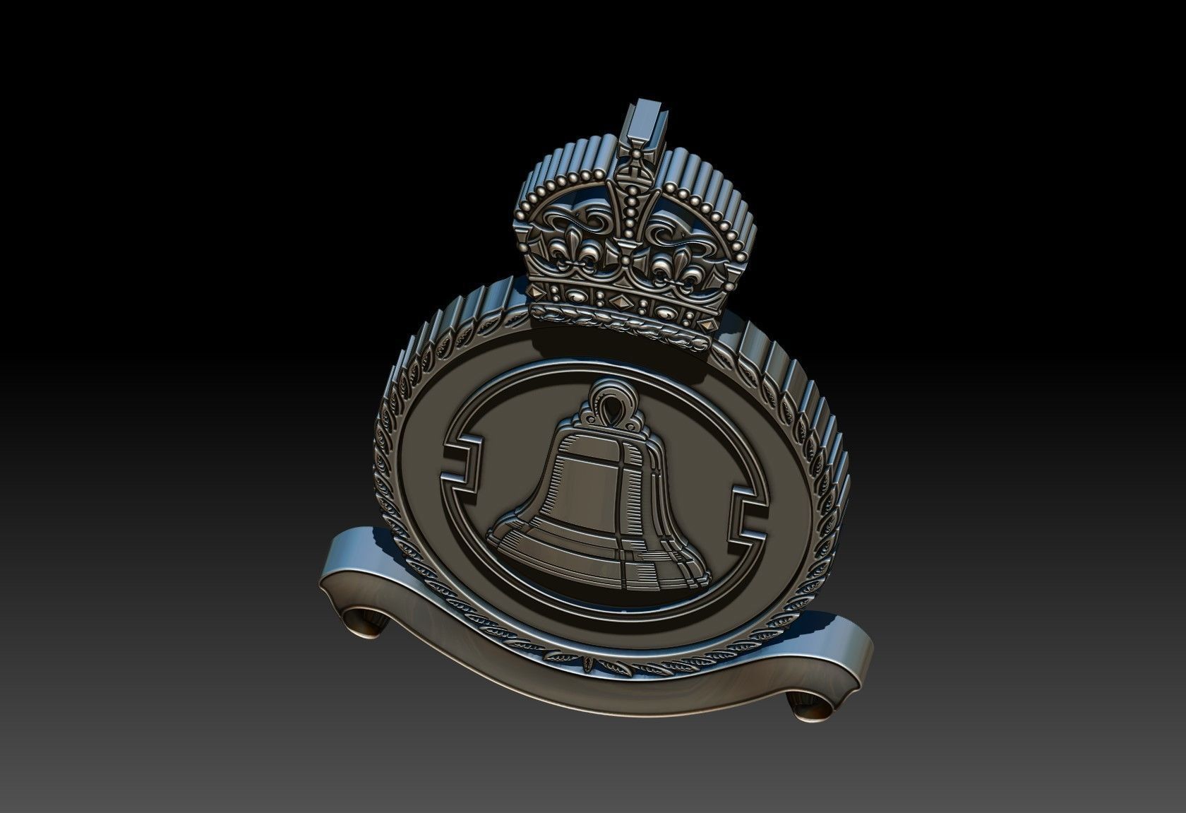 Royal bell 3D print model_8