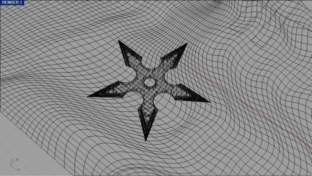 5 Point Shuriken 3D model_4