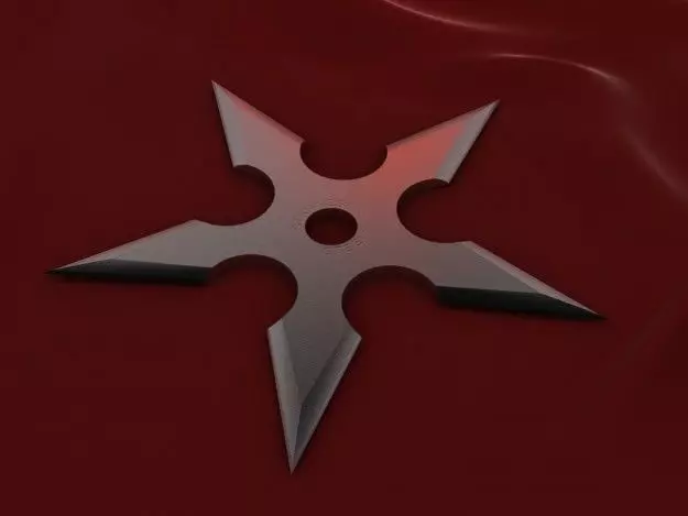 5 Point Shuriken 3D model_0