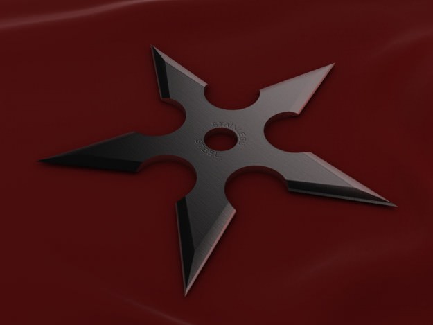 5 Point Shuriken 3D model_1