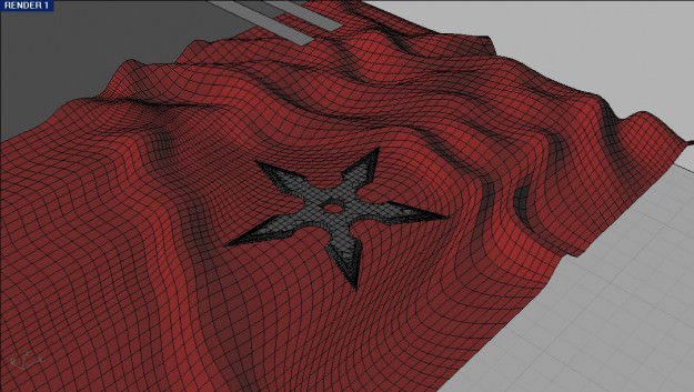 5 Point Shuriken 3D model_2