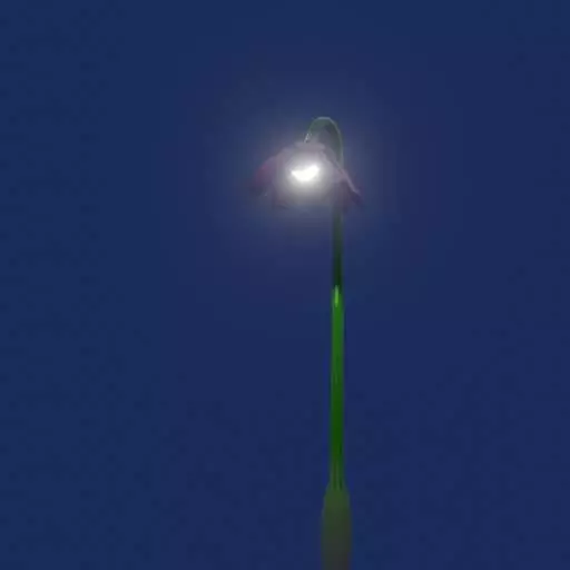 Flower light pole Free 3D model