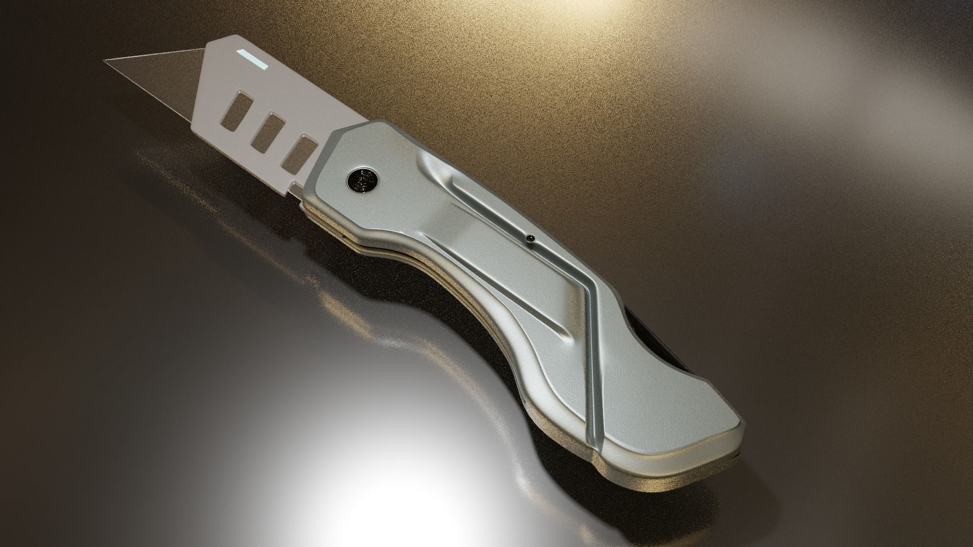 Folding Knife Free 3D model_3