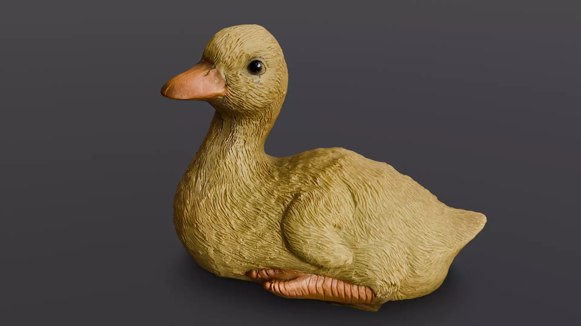 Cartoon Duck 3D Model  Low-poly 3D model_0