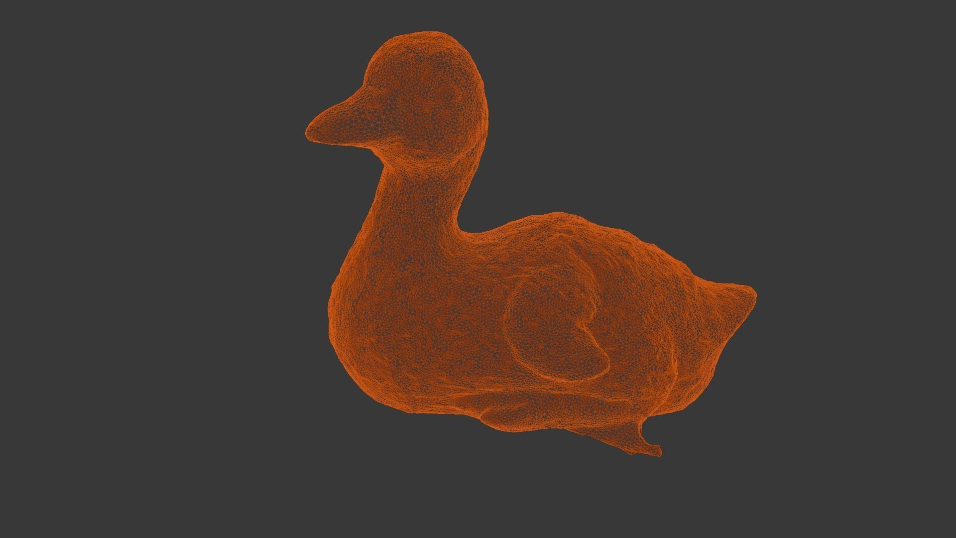 Cartoon Duck 3D Model  Low-poly 3D model_9